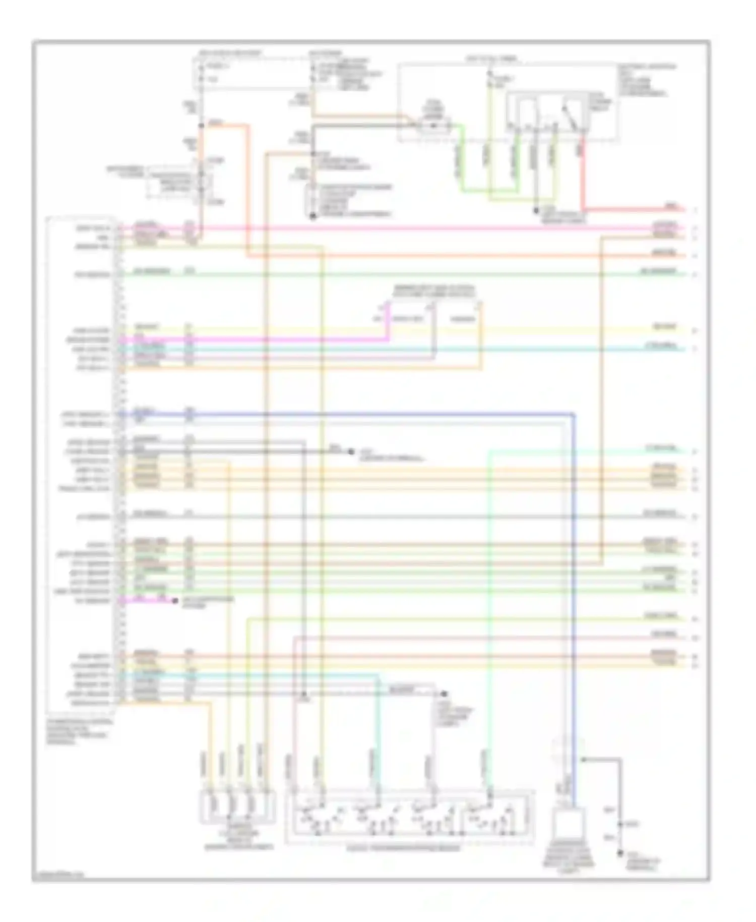 Wiring diagram instrument cluster for Ford Explorer II (1994-2003) (29 of 47)