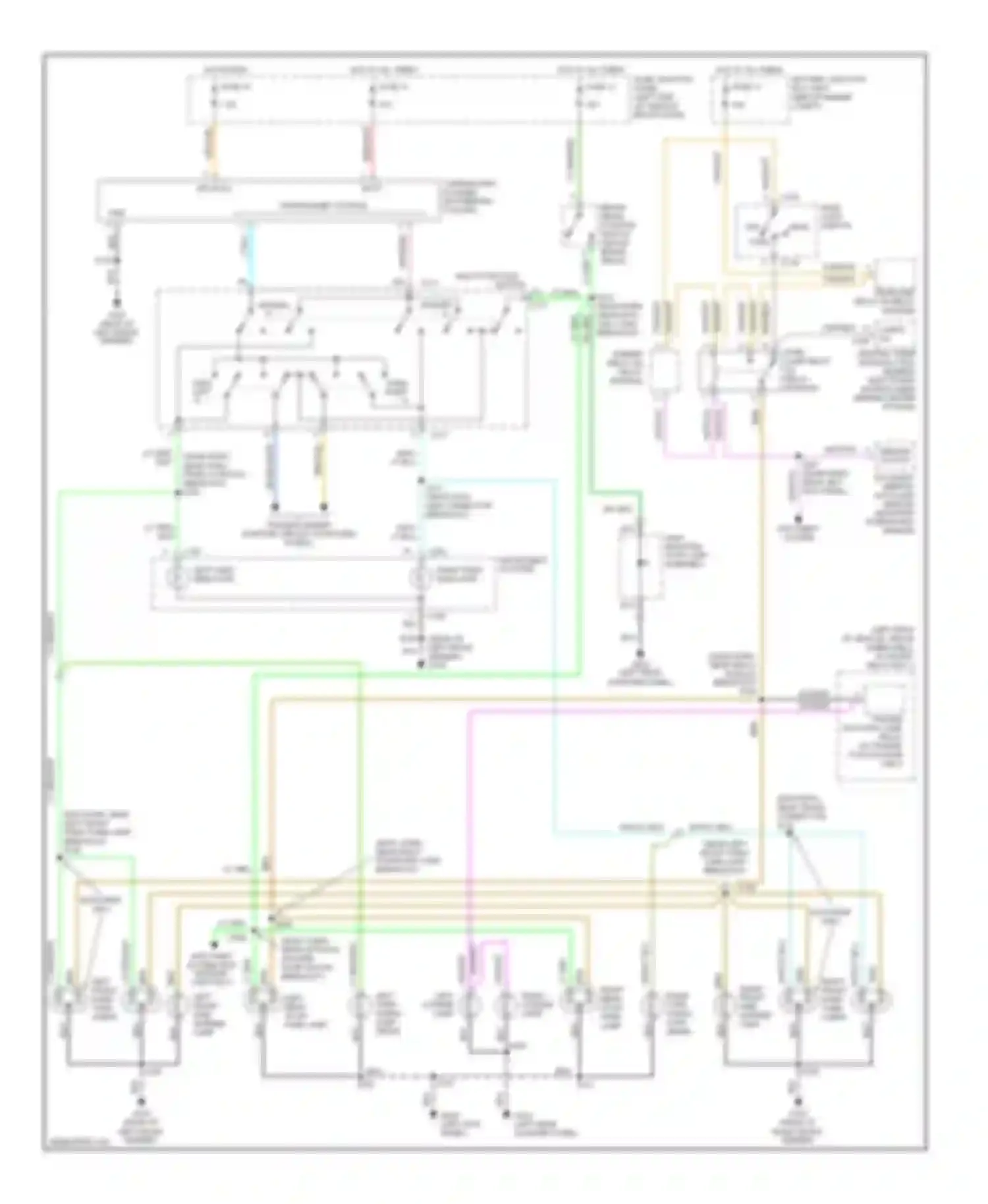 Wiring diagram left turn indicator for Ford Explorer II (1994-2003) (1 of 5)