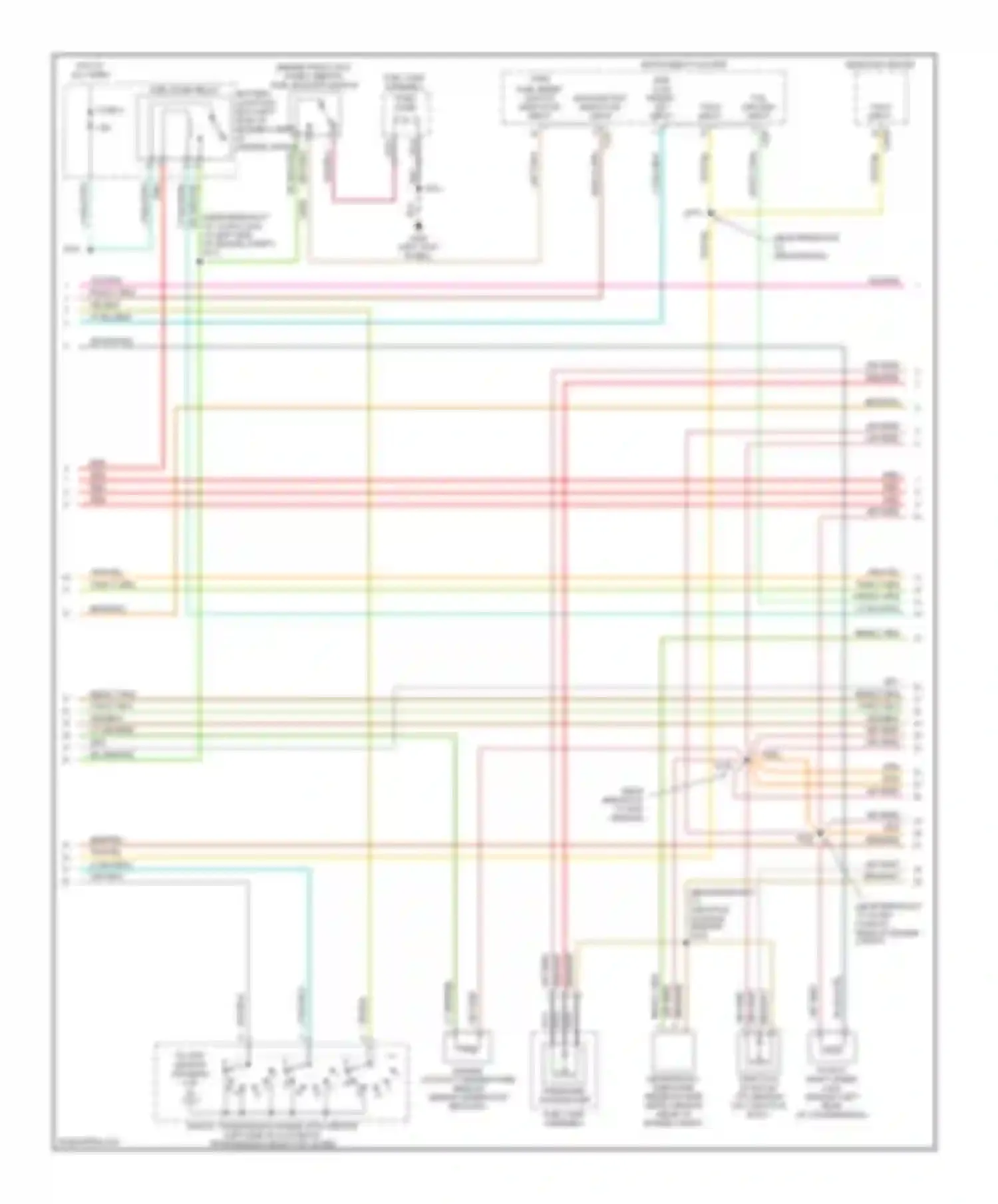 Wiring diagram malfunction indicator input for Ford Explorer II (1994-2003) (1 of 1)
