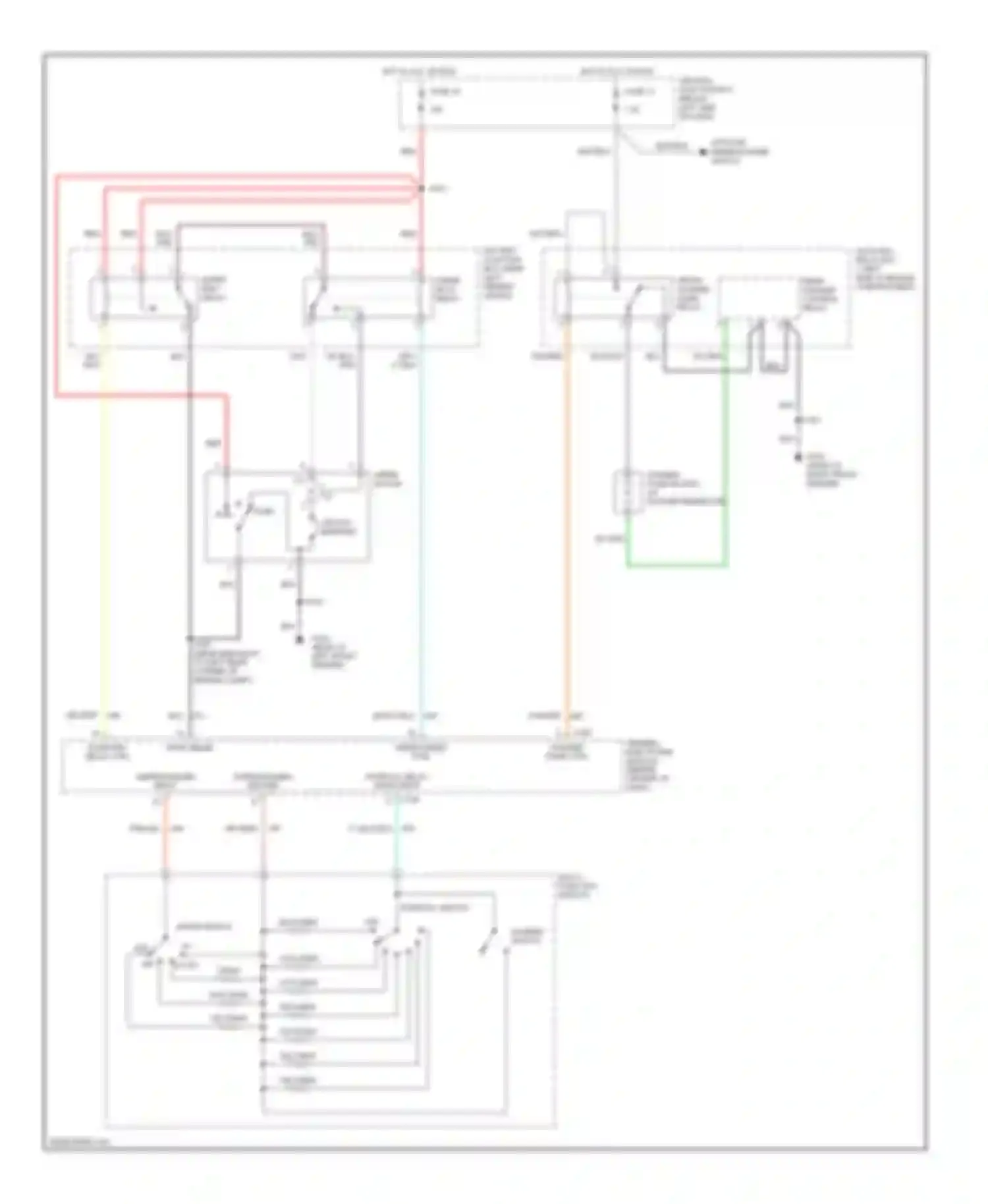Wiring diagram multi- function switch for Ford Explorer II (1994-2003) (4 of 12)