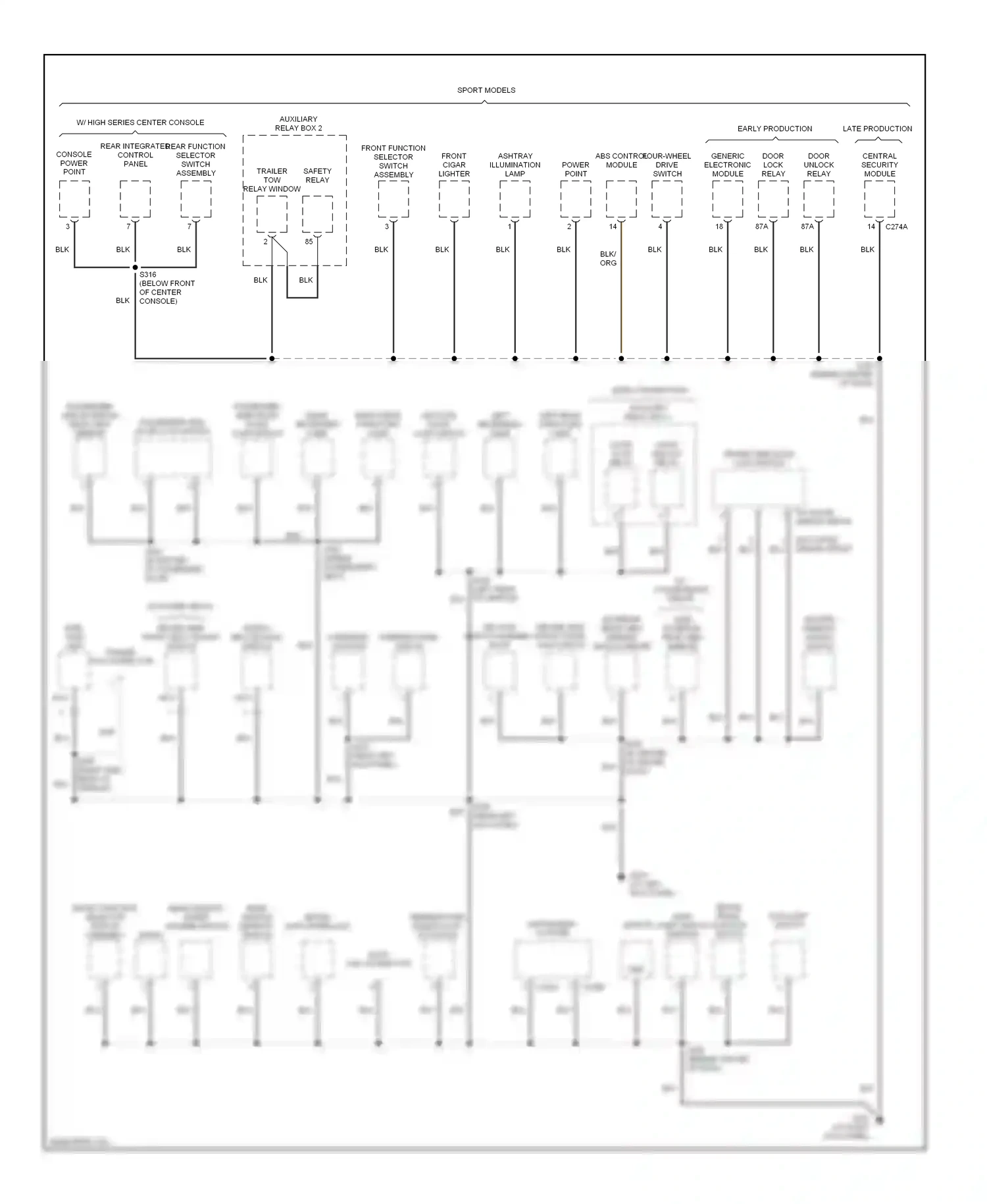 Wiring diagram nca for Ford Explorer II (1994-2003) (13 of 55)