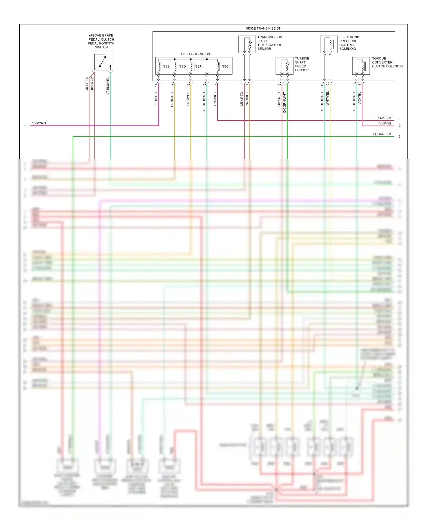 Wiring diagram org/yel for Ford Explorer II (1994-2003) (4 of 26)