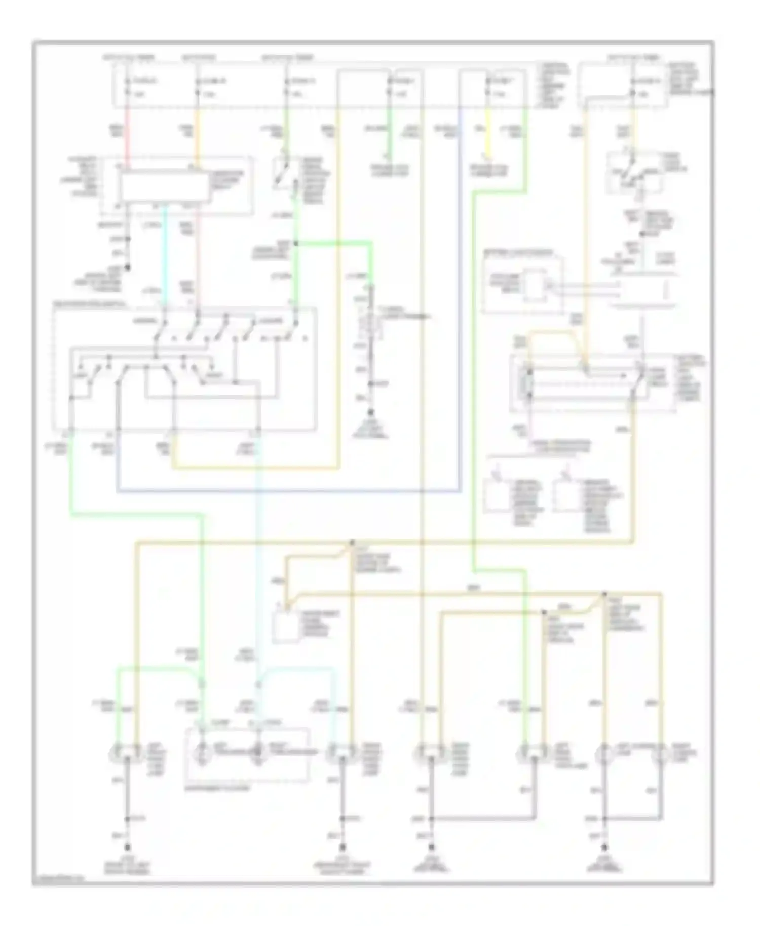 Wiring diagram park lamp relay for Ford Explorer II (1994-2003) (3 of 6)