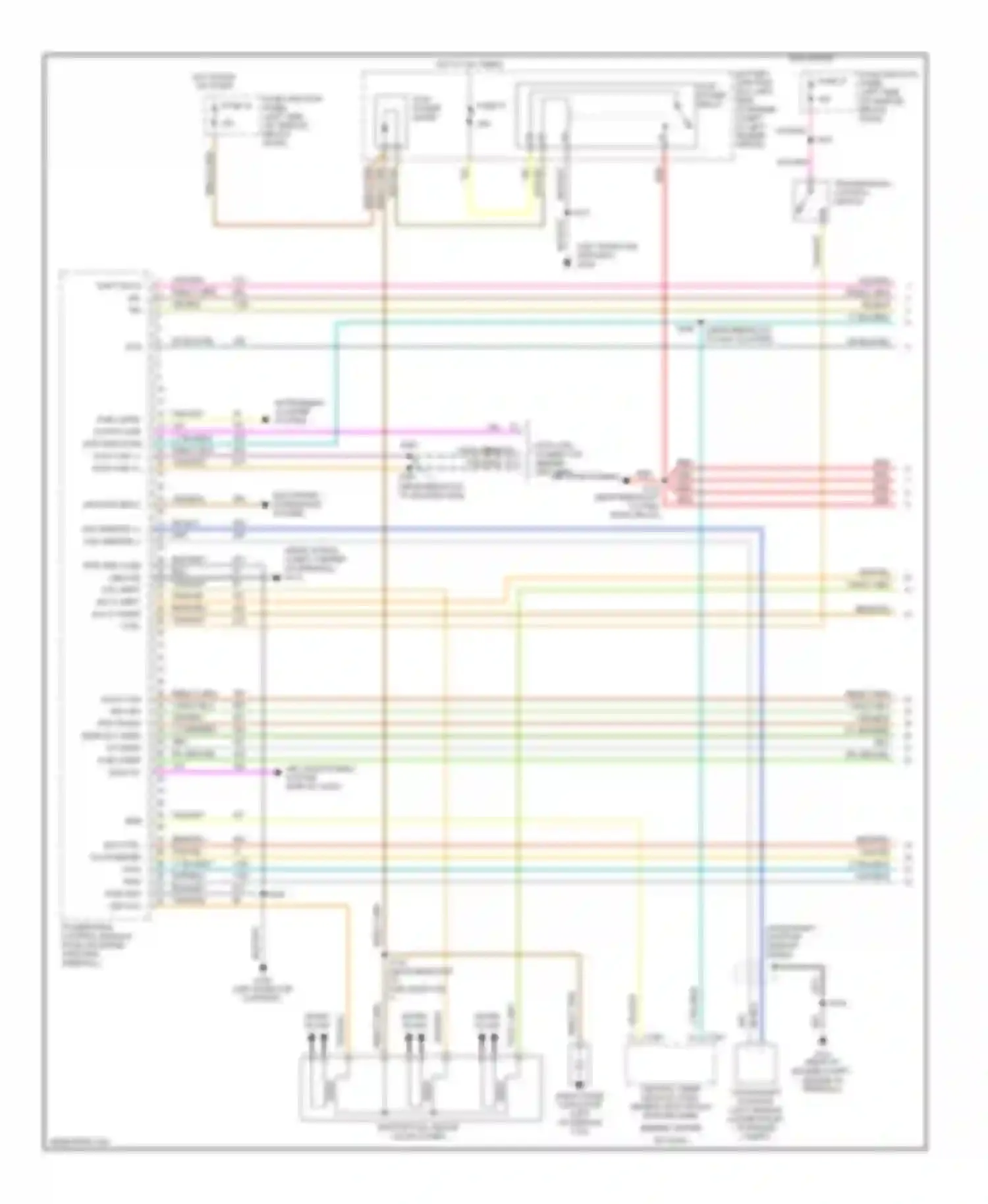 Wiring diagram pcm power relay for Ford Explorer II (1994-2003) (8 of 15)