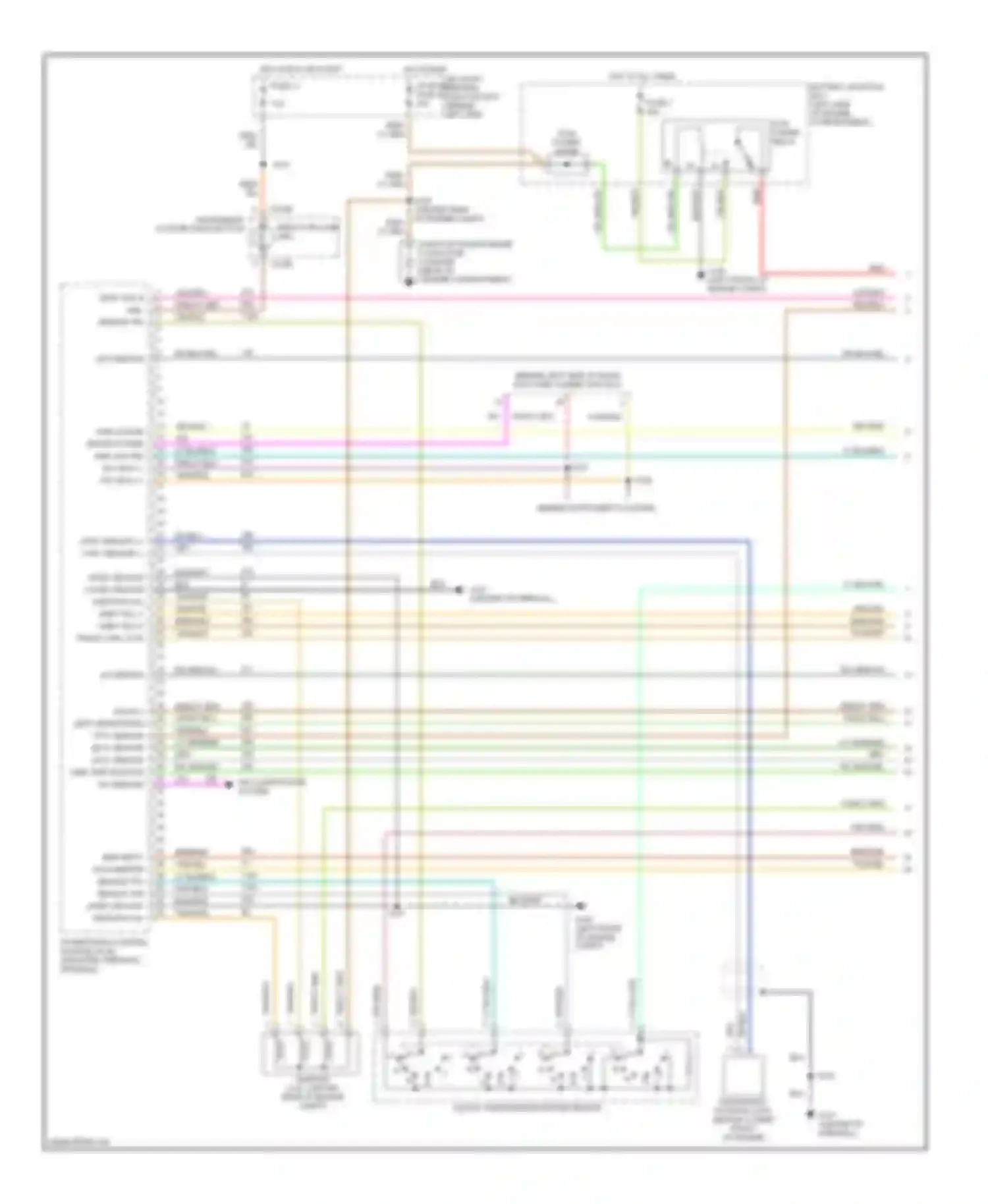 Wiring diagram pcm power relay for Ford Explorer II (1994-2003) (9 of 15)