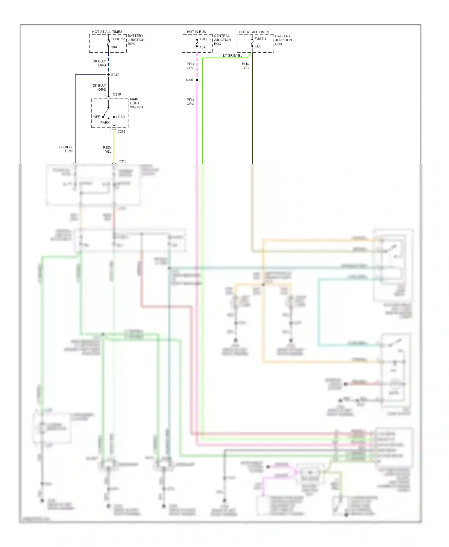 Ford Explorer II (1994-2003) ppl wiring diagram  (3 of 9)