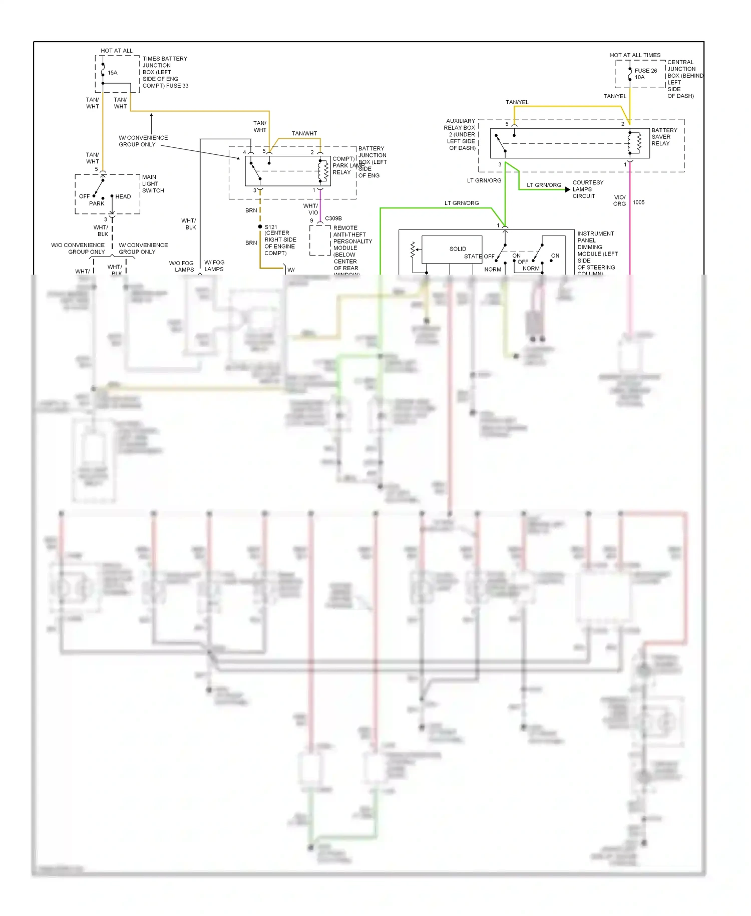Ford Explorer II (1994-2003) red wiring diagram  (73 of 94)