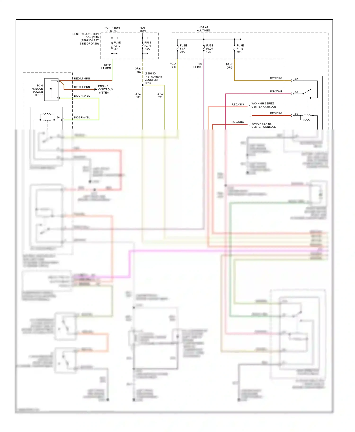 Ford Explorer II (1994-2003) red wiring diagram  (56 of 94)