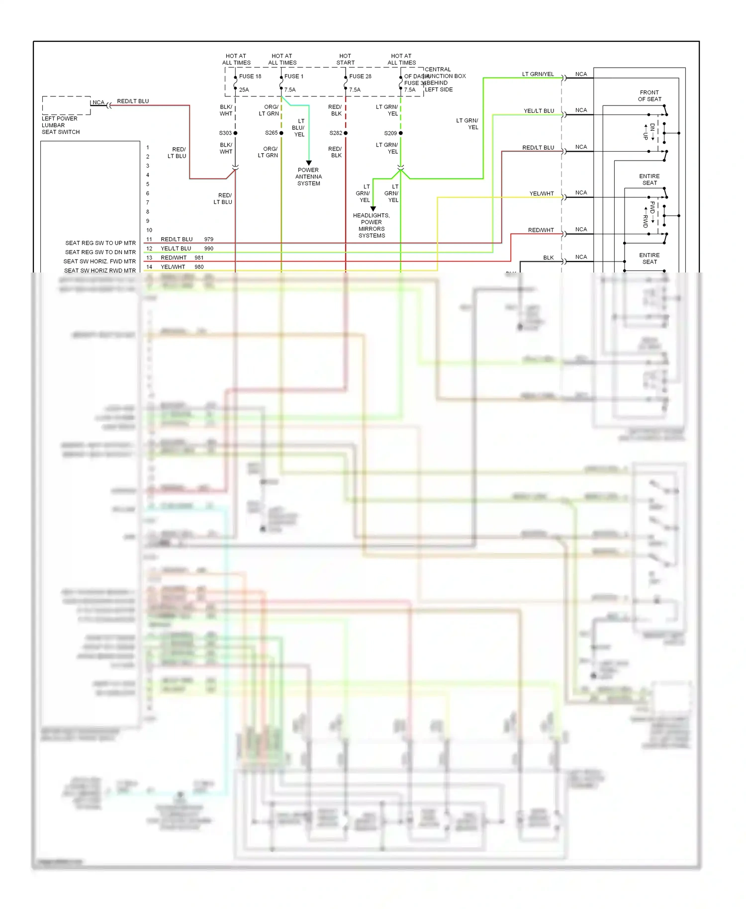 Ford Explorer II (1994-2003) red wiring diagram  (27 of 94)