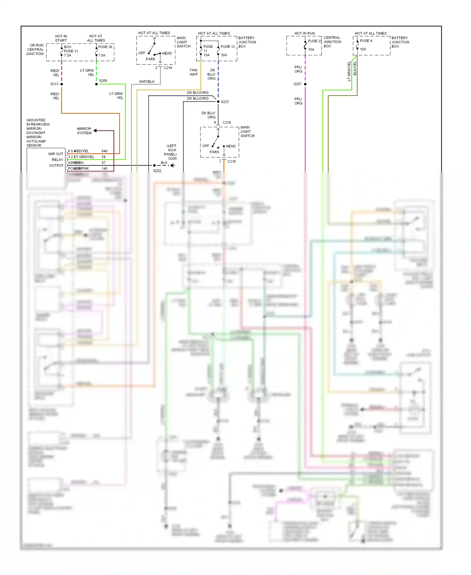 Ford Explorer II (1994-2003) red wiring diagram  (21 of 94)