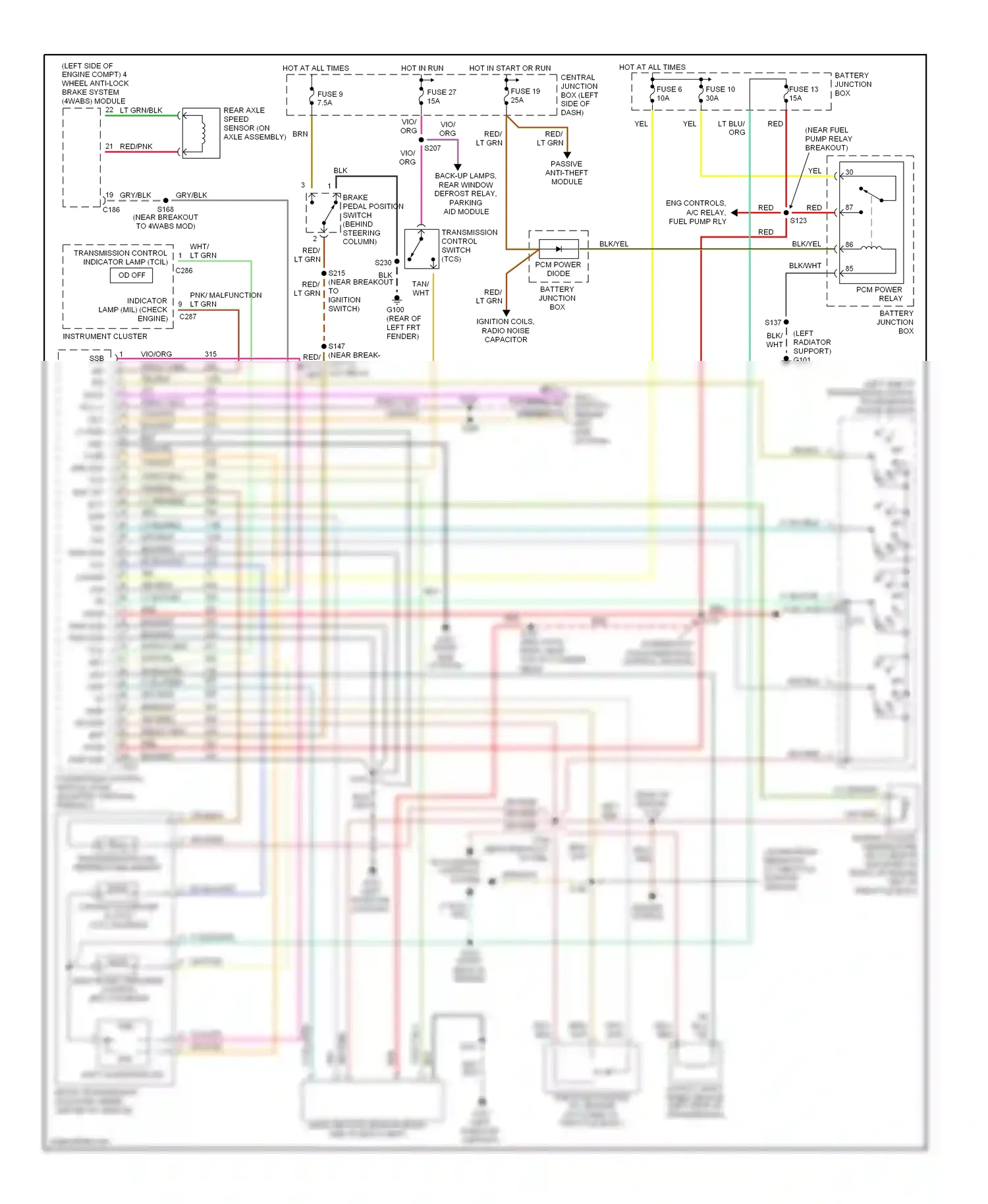 Ford Explorer II (1994-2003) red wiring diagram  (51 of 94)