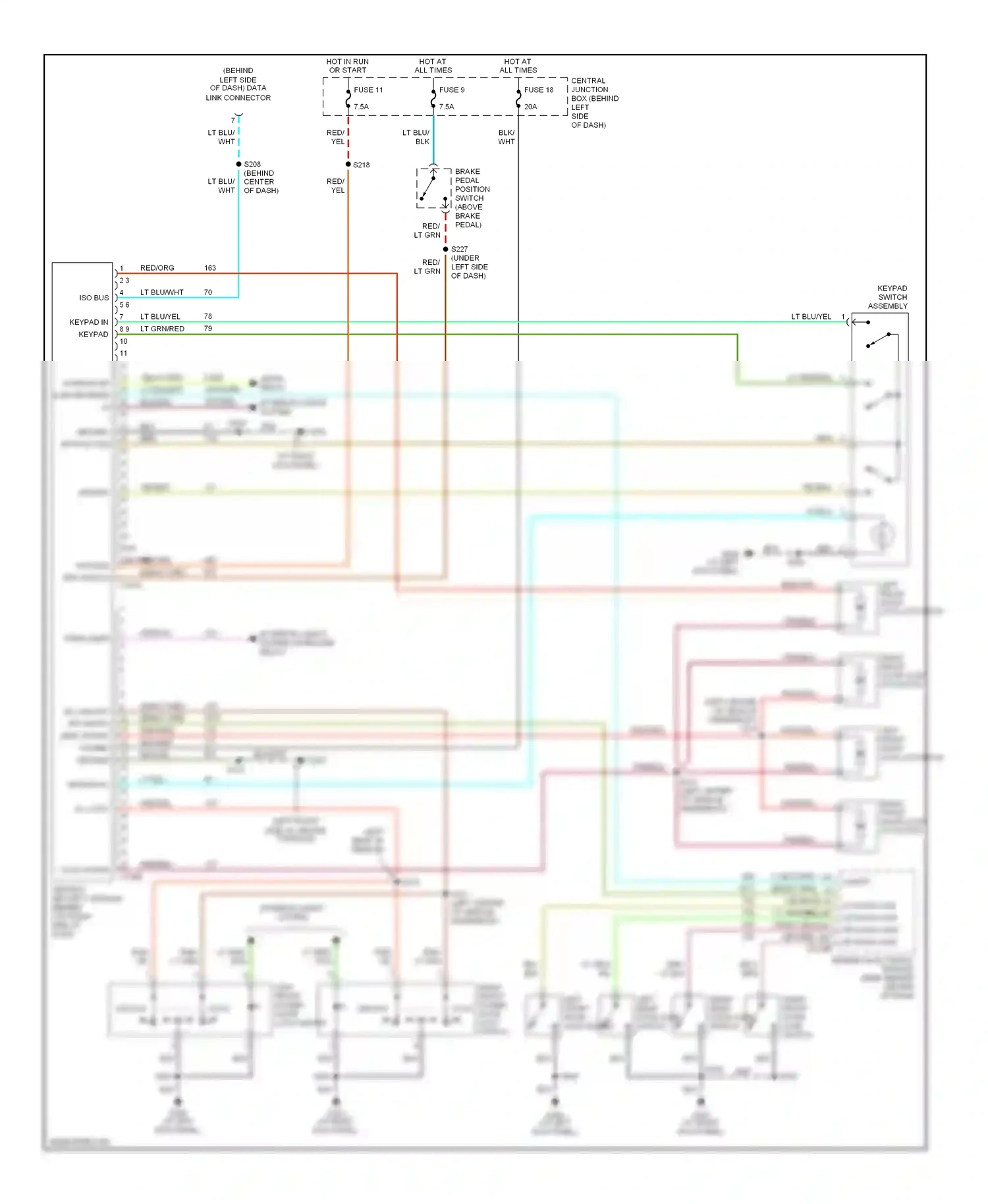 Ford Explorer II (1994-2003) red wiring diagram  (86 of 94)