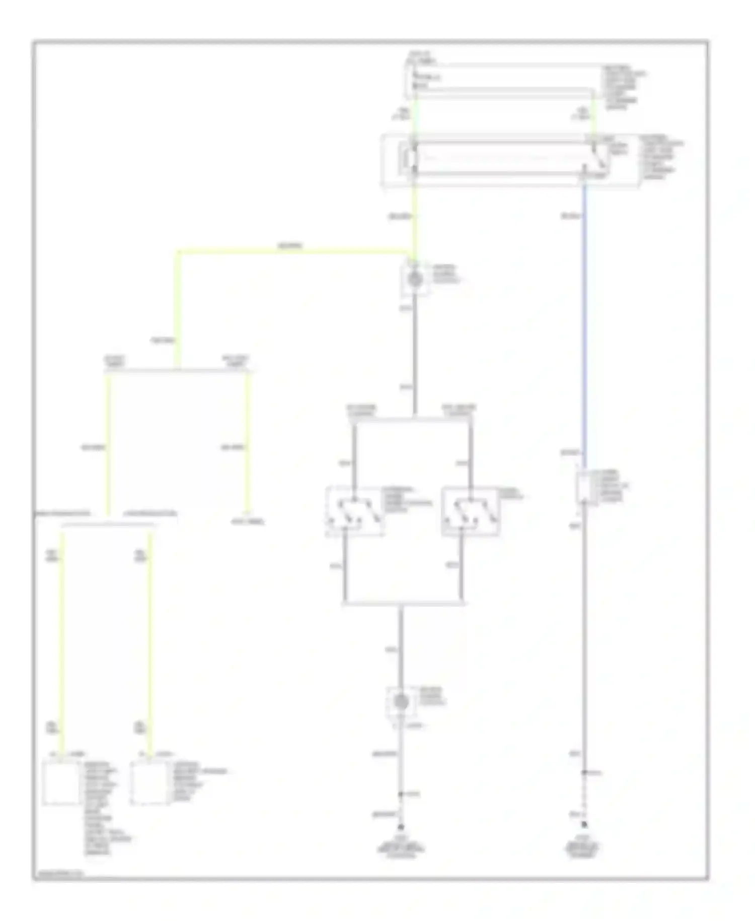 Wiring diagram steering wheel/ speed control switch for Ford Explorer II (1994-2003) (1 of 3)