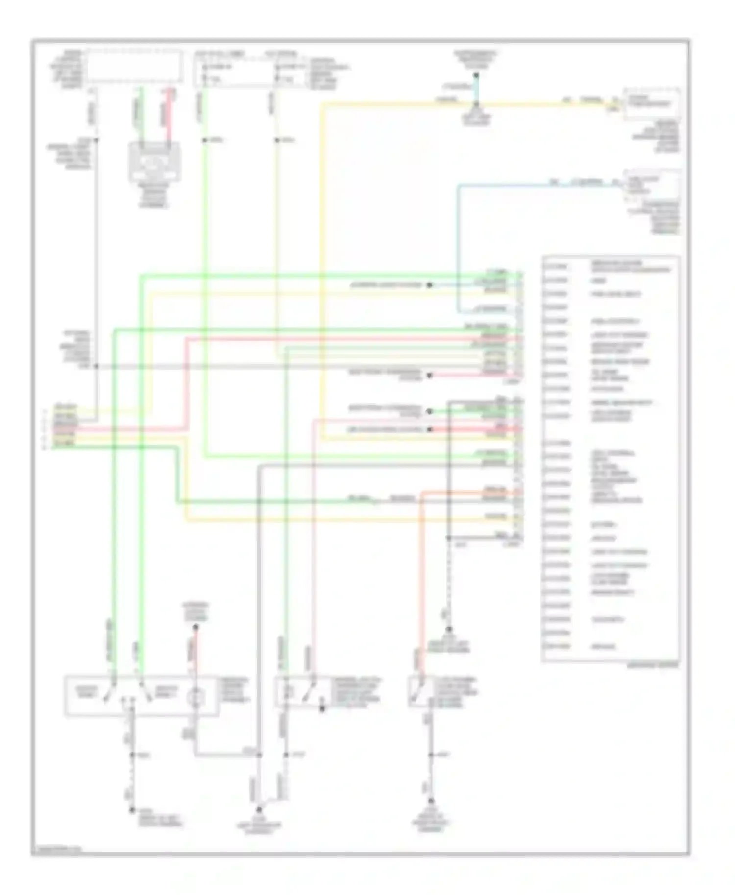 Wiring diagram switch bank 1 for Ford Explorer II (1994-2003) (1 of 1)