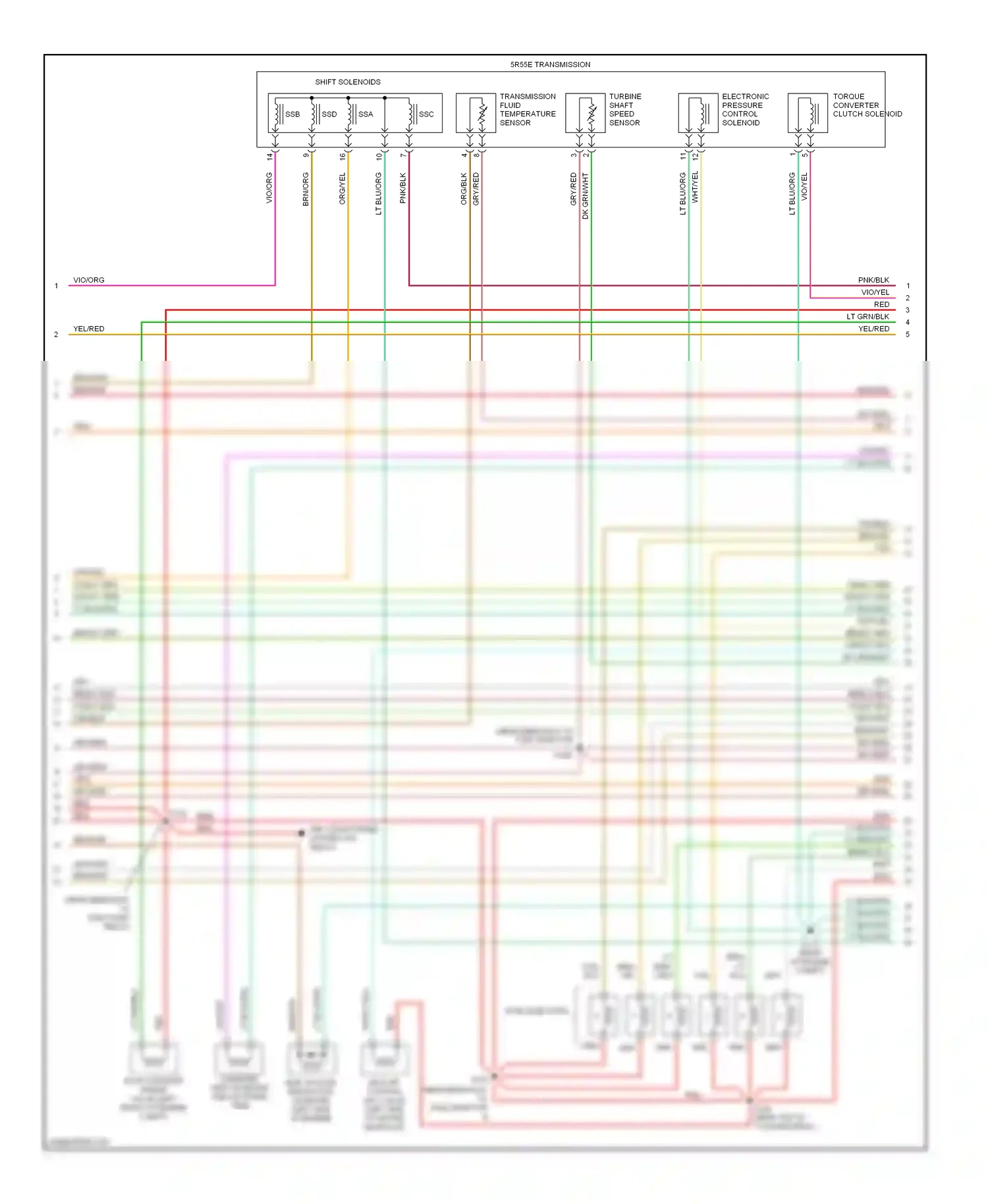 Wiring diagram vio/yel for Ford Explorer II (1994-2003) (9 of 18)