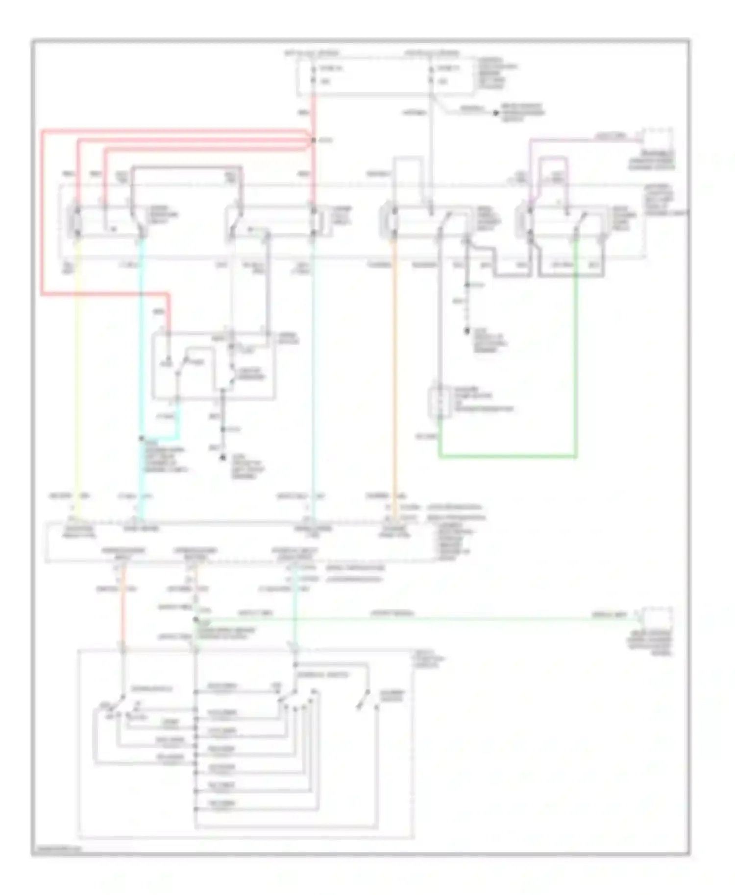 Wiring diagram wind- shield washer relay for Ford Explorer II (1994-2003) (1 of 1)