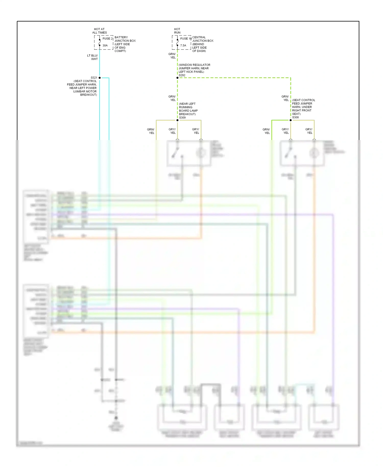 Wiring diagram yel/lt blu for Ford Explorer II (1994-2003) (3 of 11)