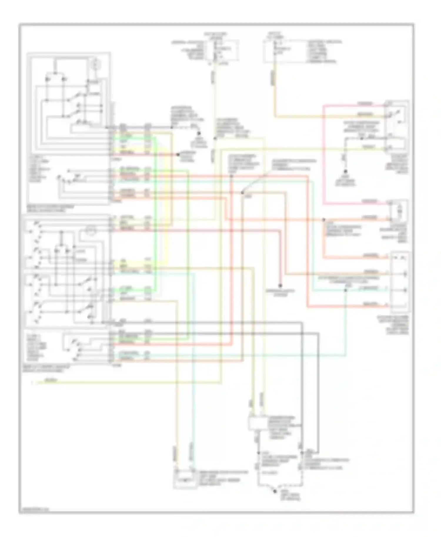 Explorer Ford III (2001-2006): Manual a/c circuit, without sliding roof (2 of 2)