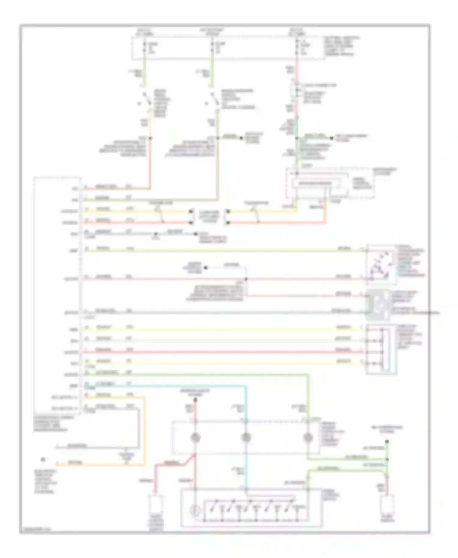 Explorer Ford III (2001-2006): Cruise control circuit, without ivd