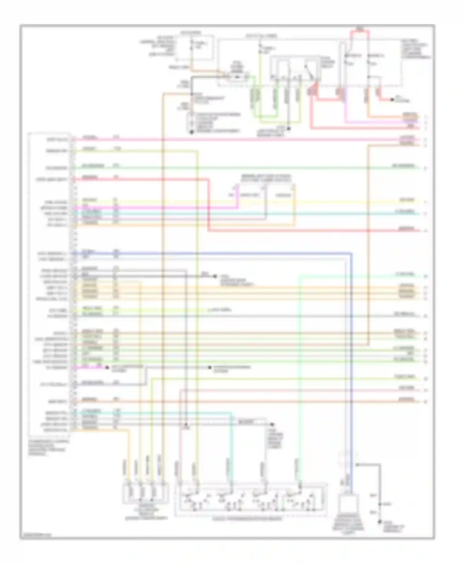 Explorer Ford III (2001-2006): Wiring diagram engine performance 4.0l (1 of 4)