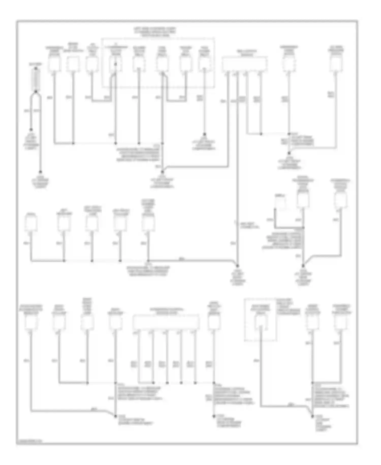 Explorer Ford III (2001-2006): Ground distribution circuit (1 of 3)