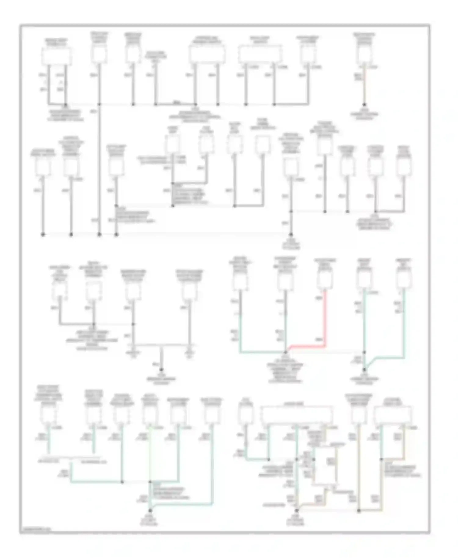 Explorer Ford III (2001-2006): Ground distribution circuit (2 of 4)