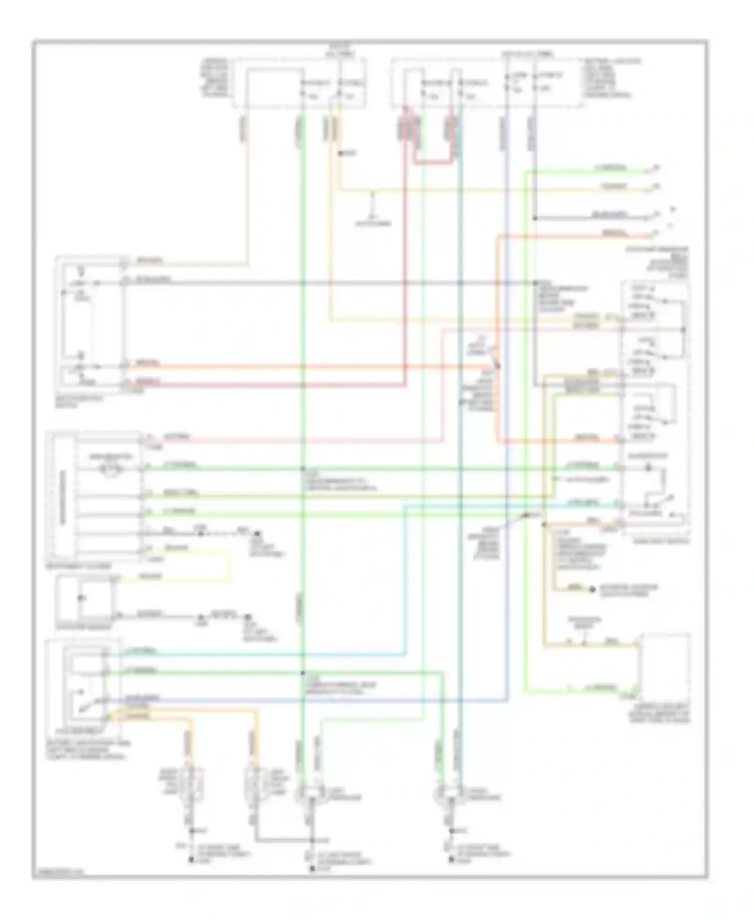 Explorer Ford III (2001-2006): Headlights circuit, without drl