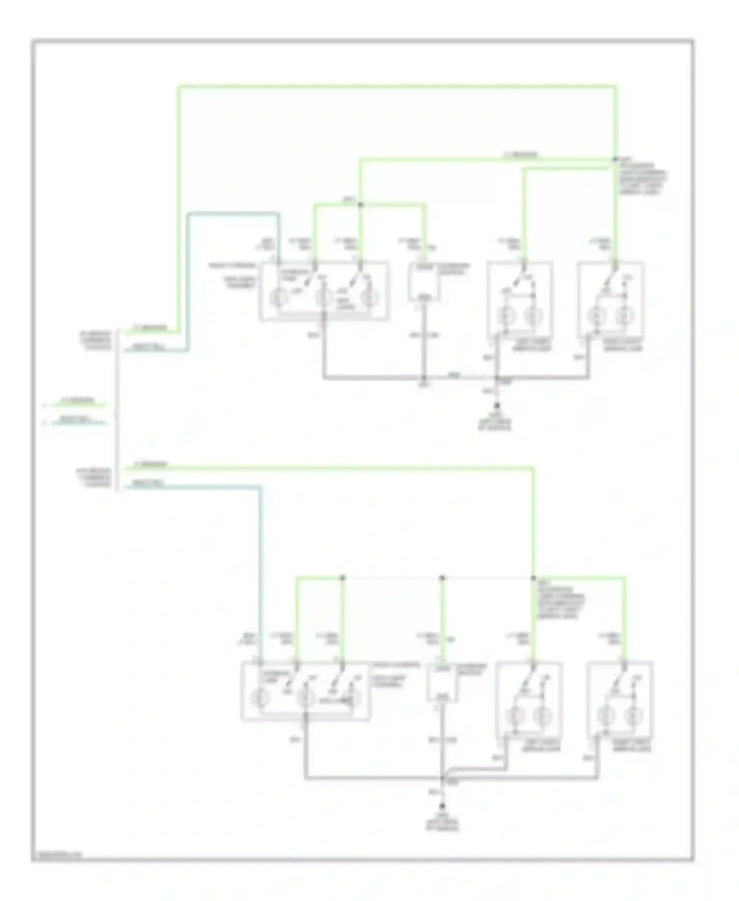 Explorer Ford III (2001-2006): Courtesy lamps circuit, except base (2 of 2)