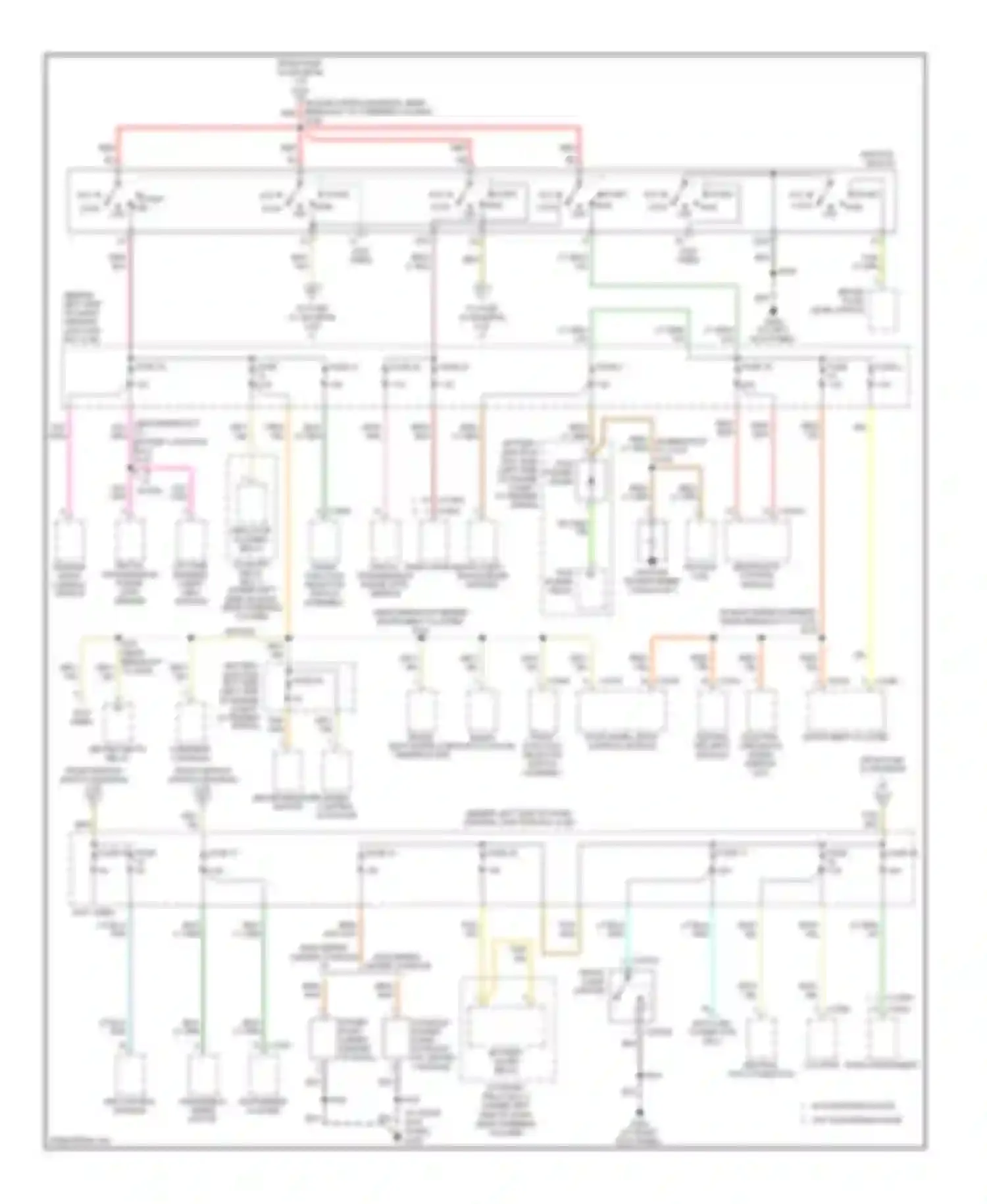 Explorer Ford III (2001-2006): Power distribution circuit (2 of 2)