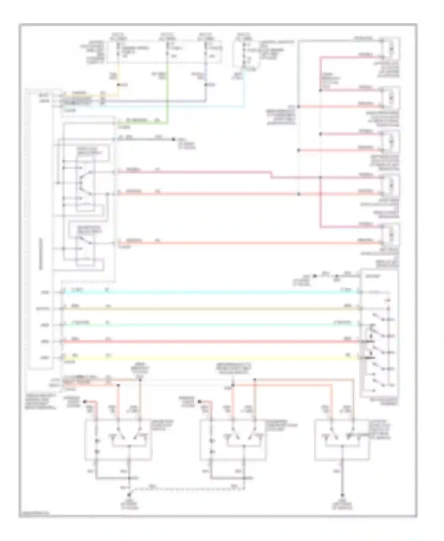 Explorer Ford III (2001-2006): Power door locks circuit