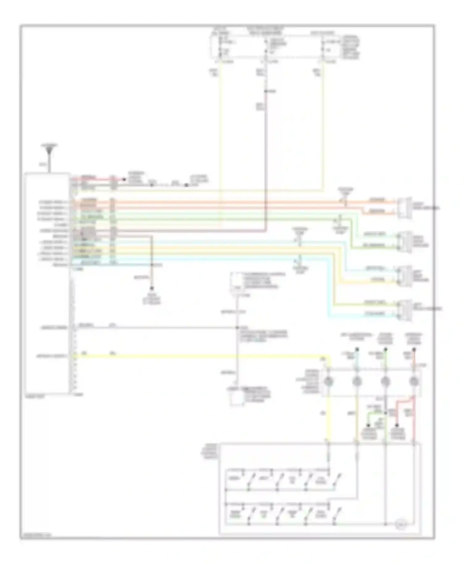 Explorer Ford III (2001-2006): Radio circuit, without audiophile system