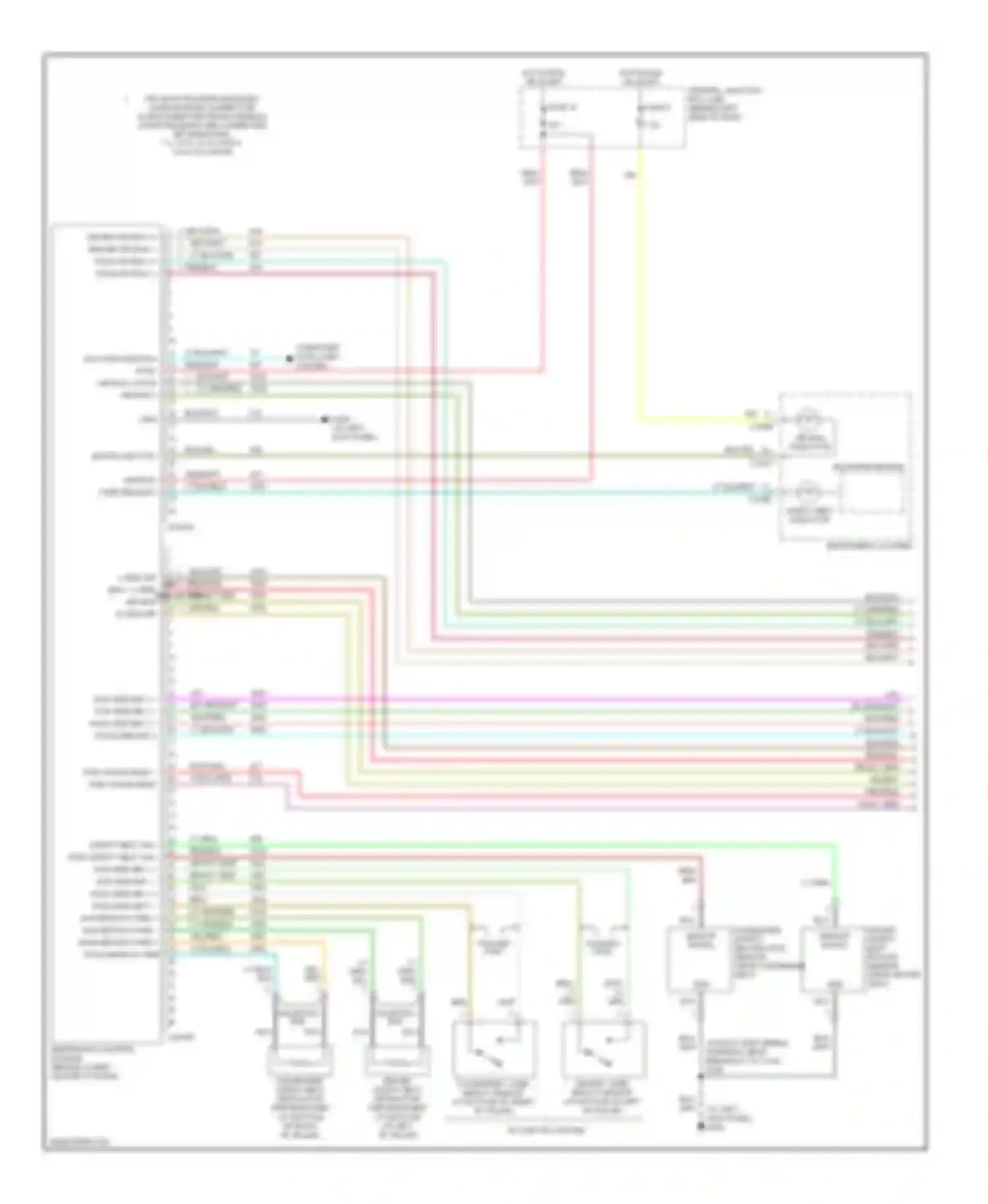Explorer Ford III (2001-2006): Supplemental restraints circuit (1 of 2)
