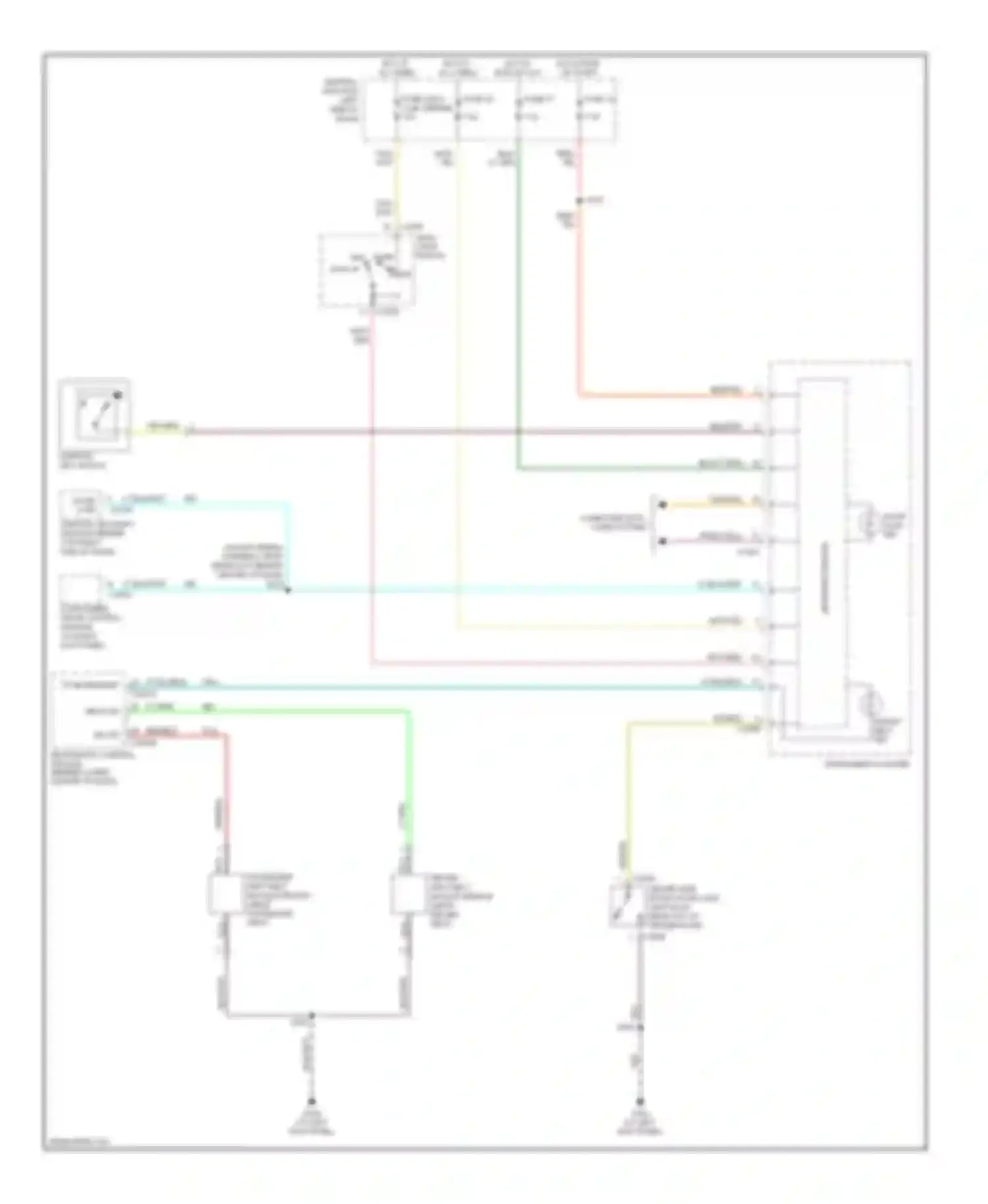 Explorer Ford III (2001-2006): Warning systems circuit