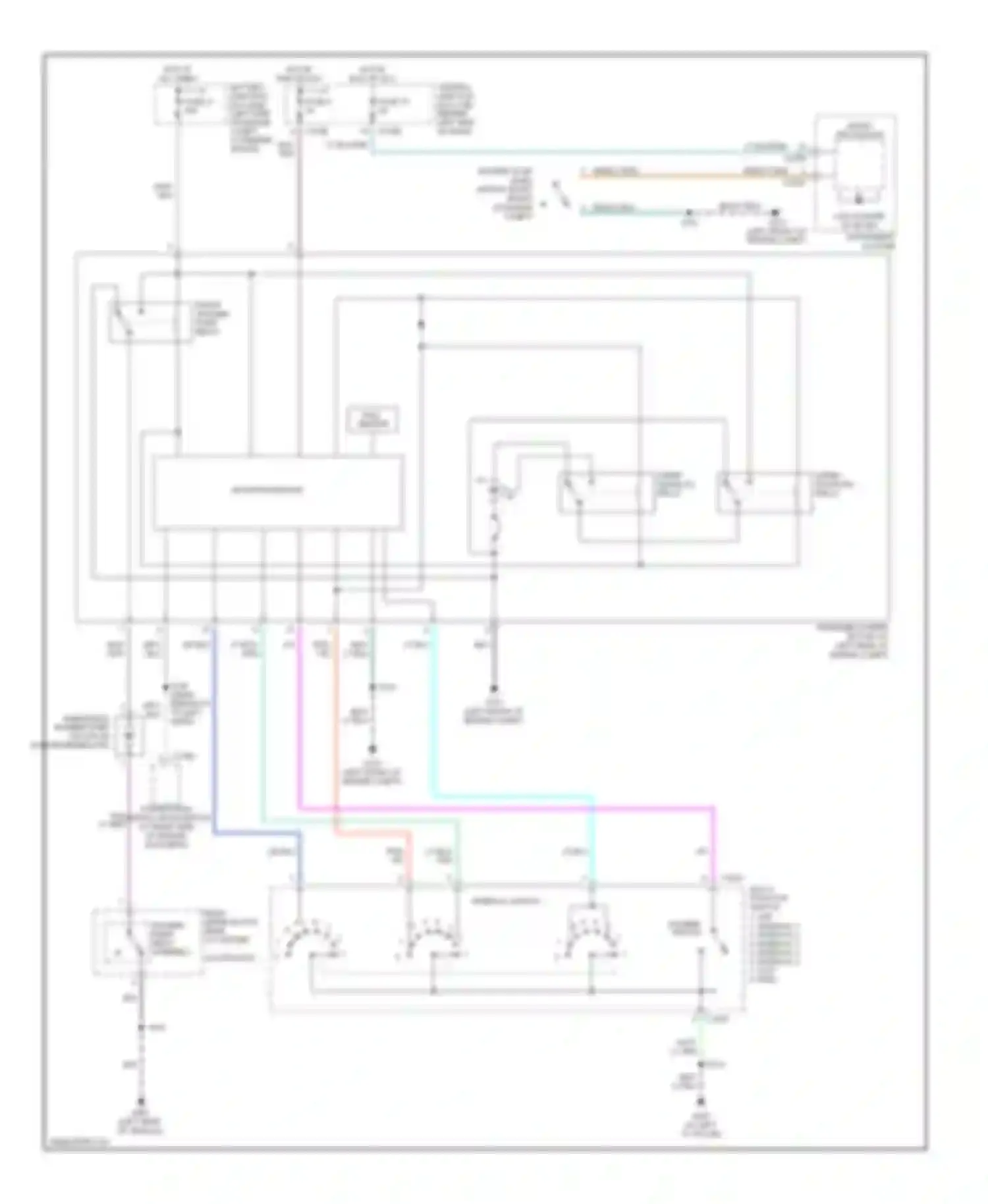 Explorer Ford III (2001-2006): Front wiper/washer circuit