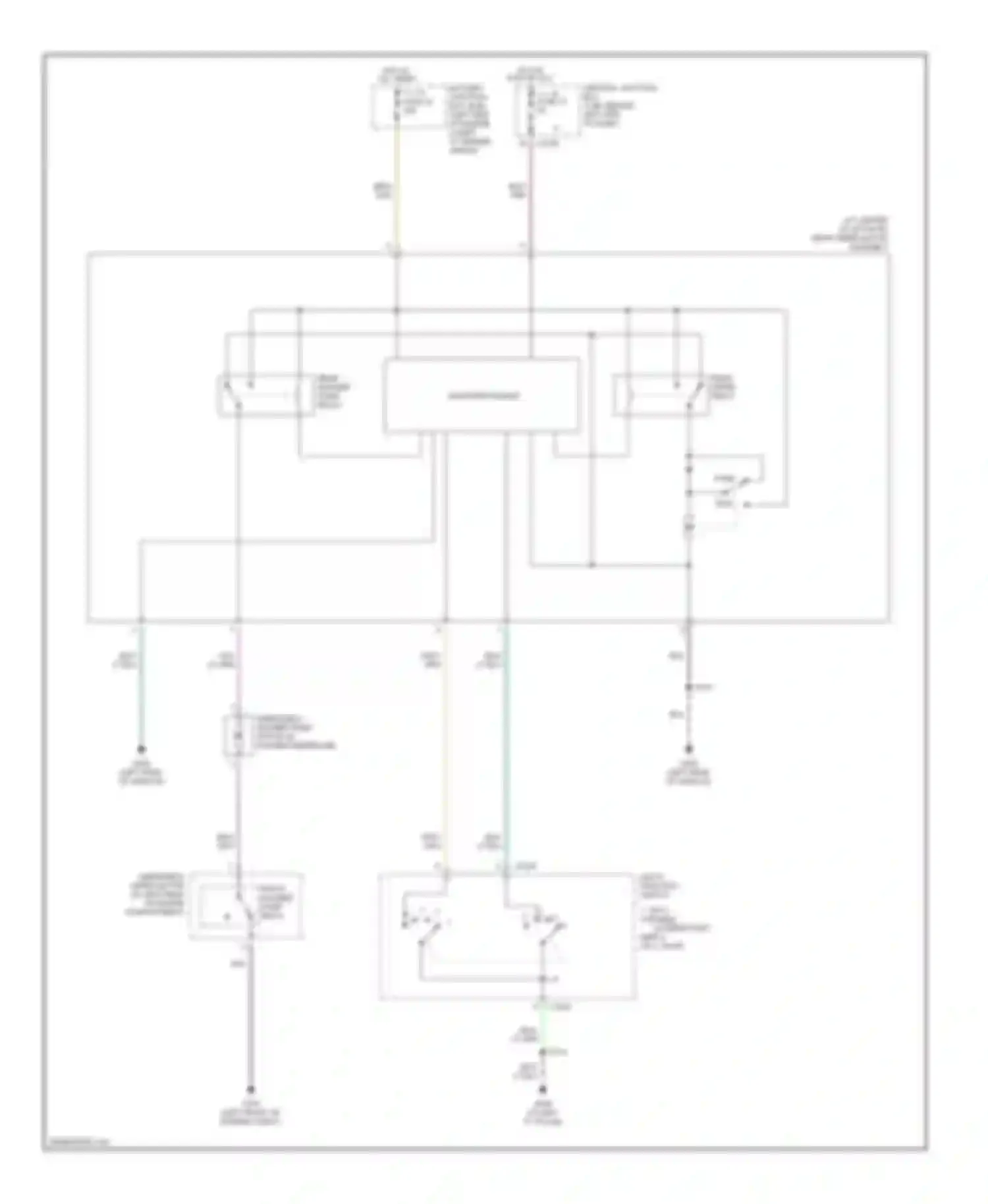 Explorer Ford III (2001-2006): Rear washer/wiper circuit