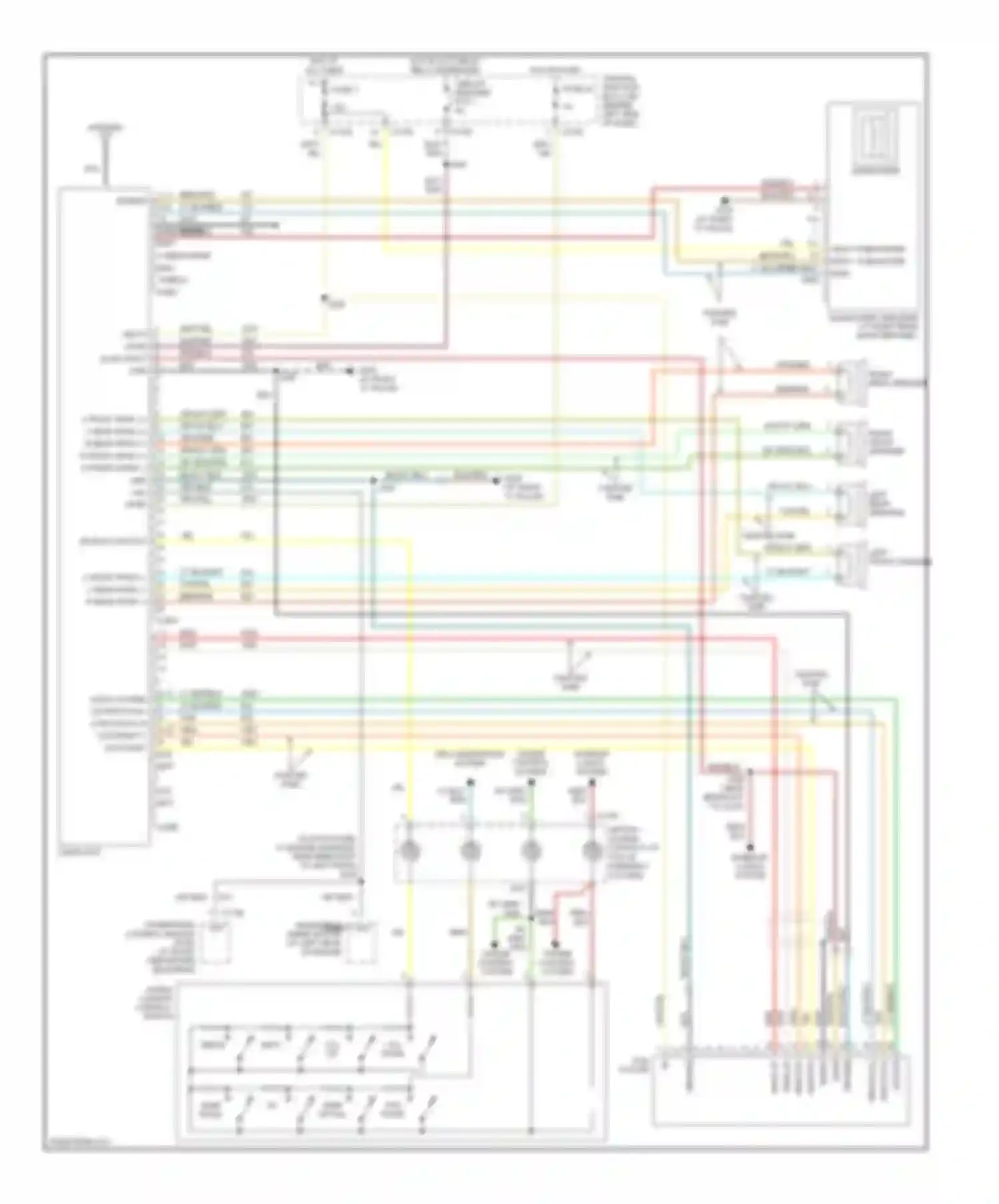 Wiring diagram audio/ climate control switch for Ford Explorer III (2001-2006) (5 of 6)