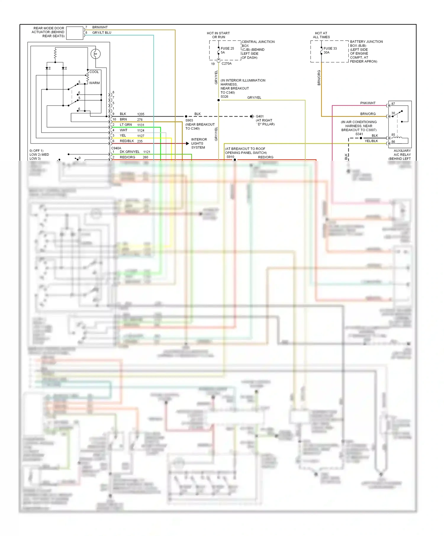 Wiring diagram blk/yel for Ford Explorer III (2001-2006) (4 of 16)