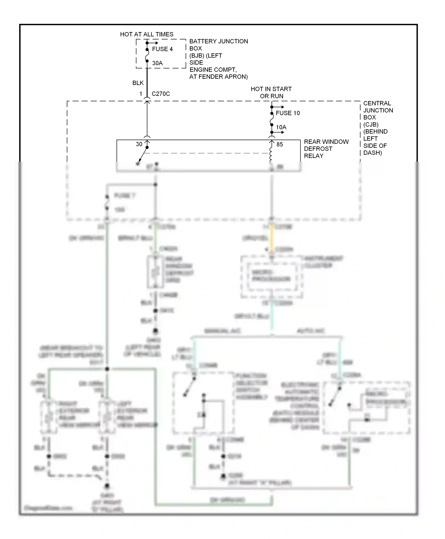 Wiring diagram brn/lt blu for Ford Explorer III (2001-2006) (2 of 6)