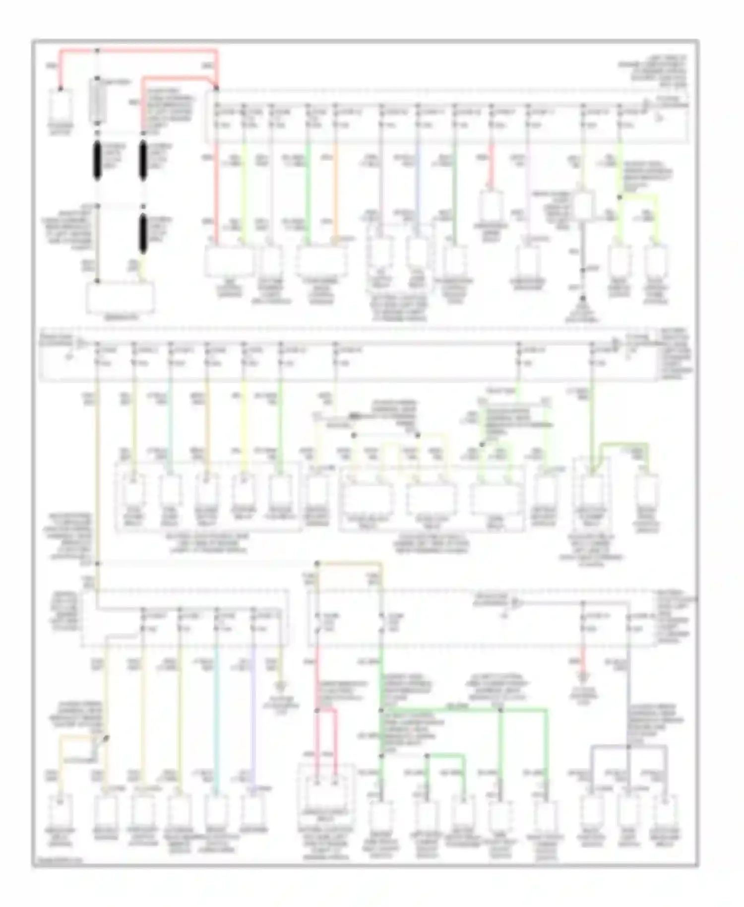 Wiring diagram central security door unlock relay module for Ford Explorer III (2001-2006) (1 of 1)