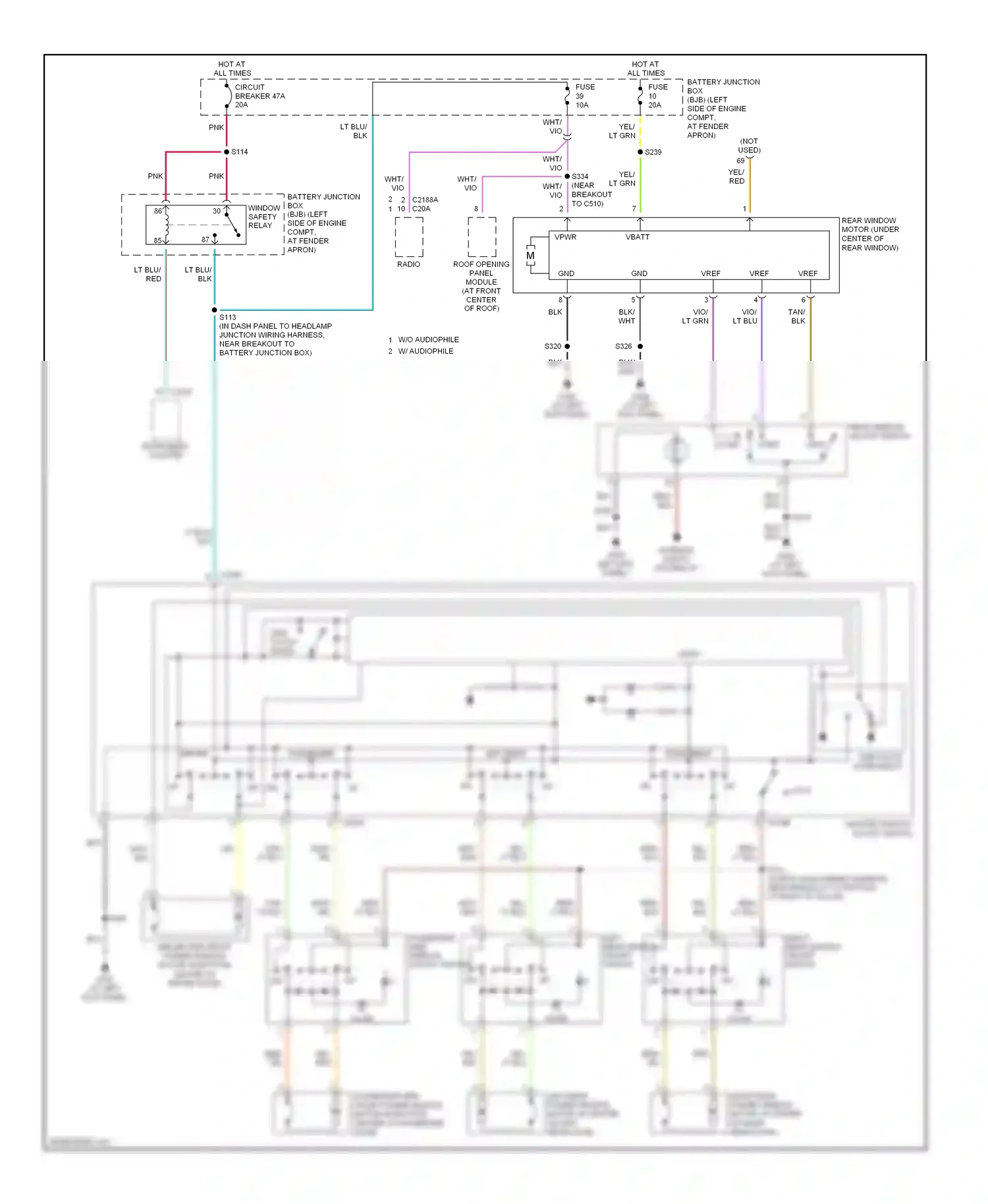 Ford Explorer III (2001-2006) close wiring diagram  (1 of 1)