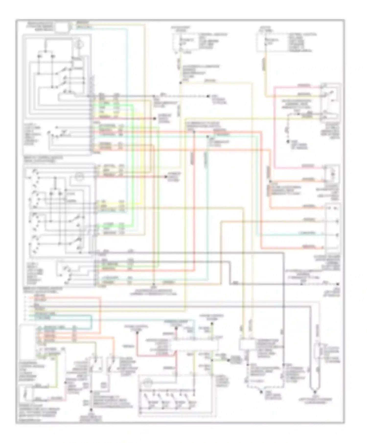 Wiring diagram cruise control system for Ford Explorer III (2001-2006) (1 of 5)