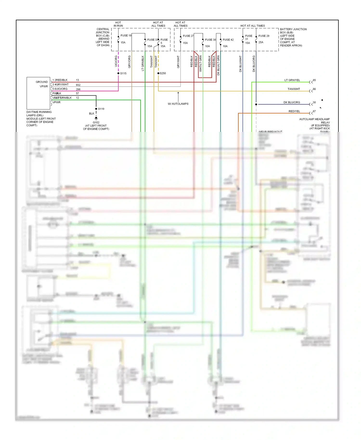 Wiring diagram dk blu/wht for Ford Explorer III (2001-2006) (4 of 6)