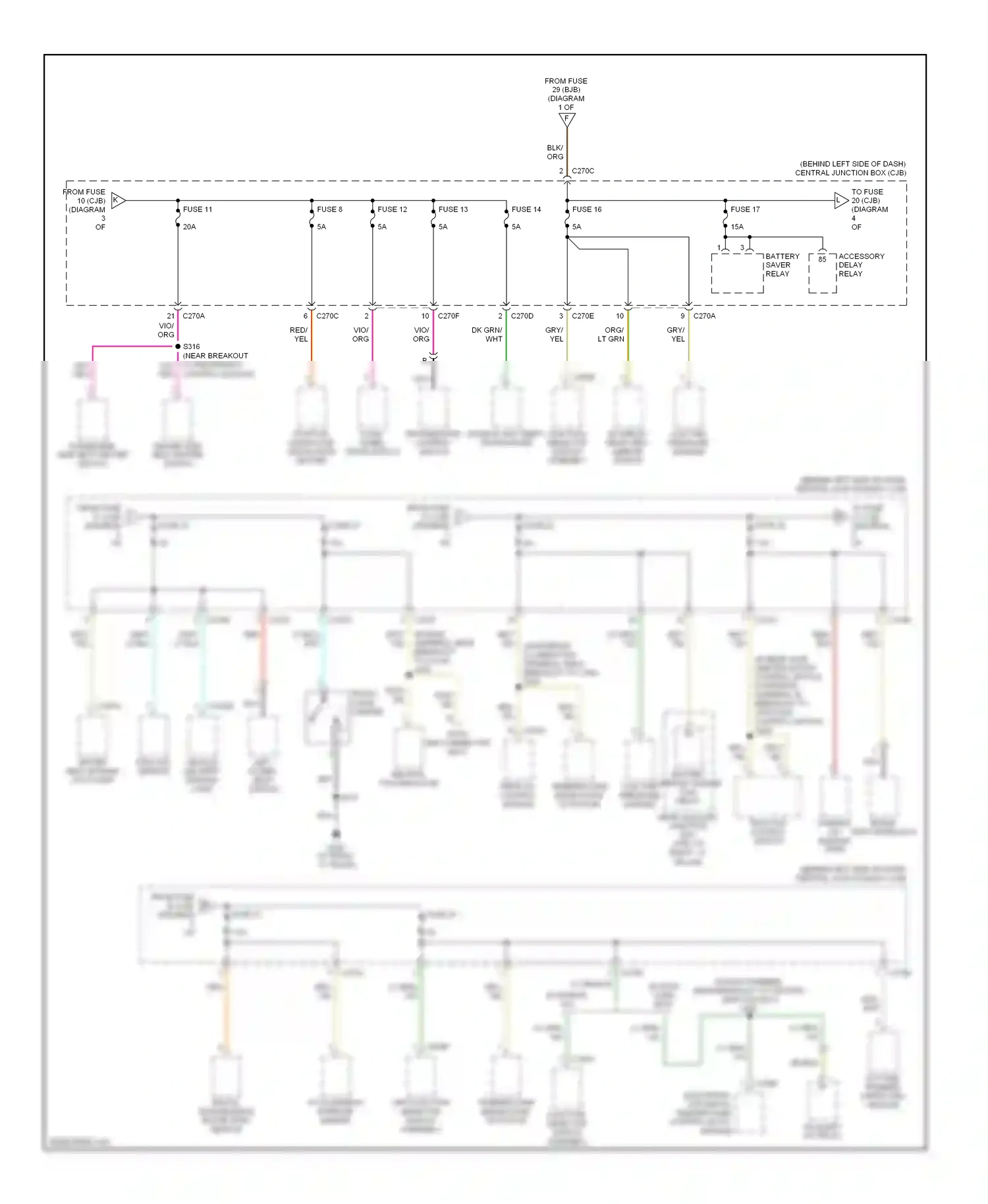 Ford Explorer III (2001-2006) electronic automatic temperature control (eatc) module wiring diagram  (3 of 3)