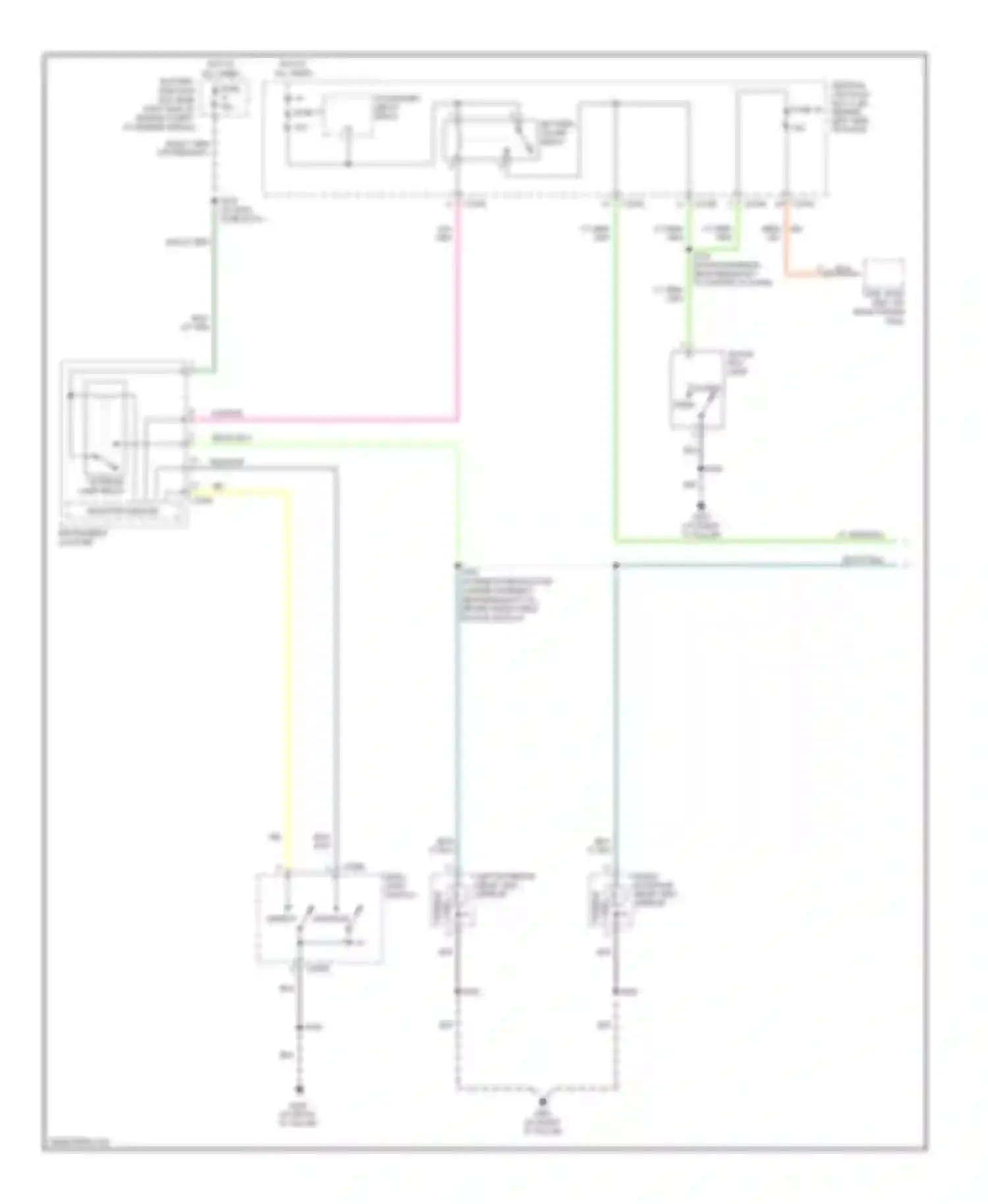 Wiring diagram glove box lamp) for Ford Explorer III (2001-2006) (2 of 4)