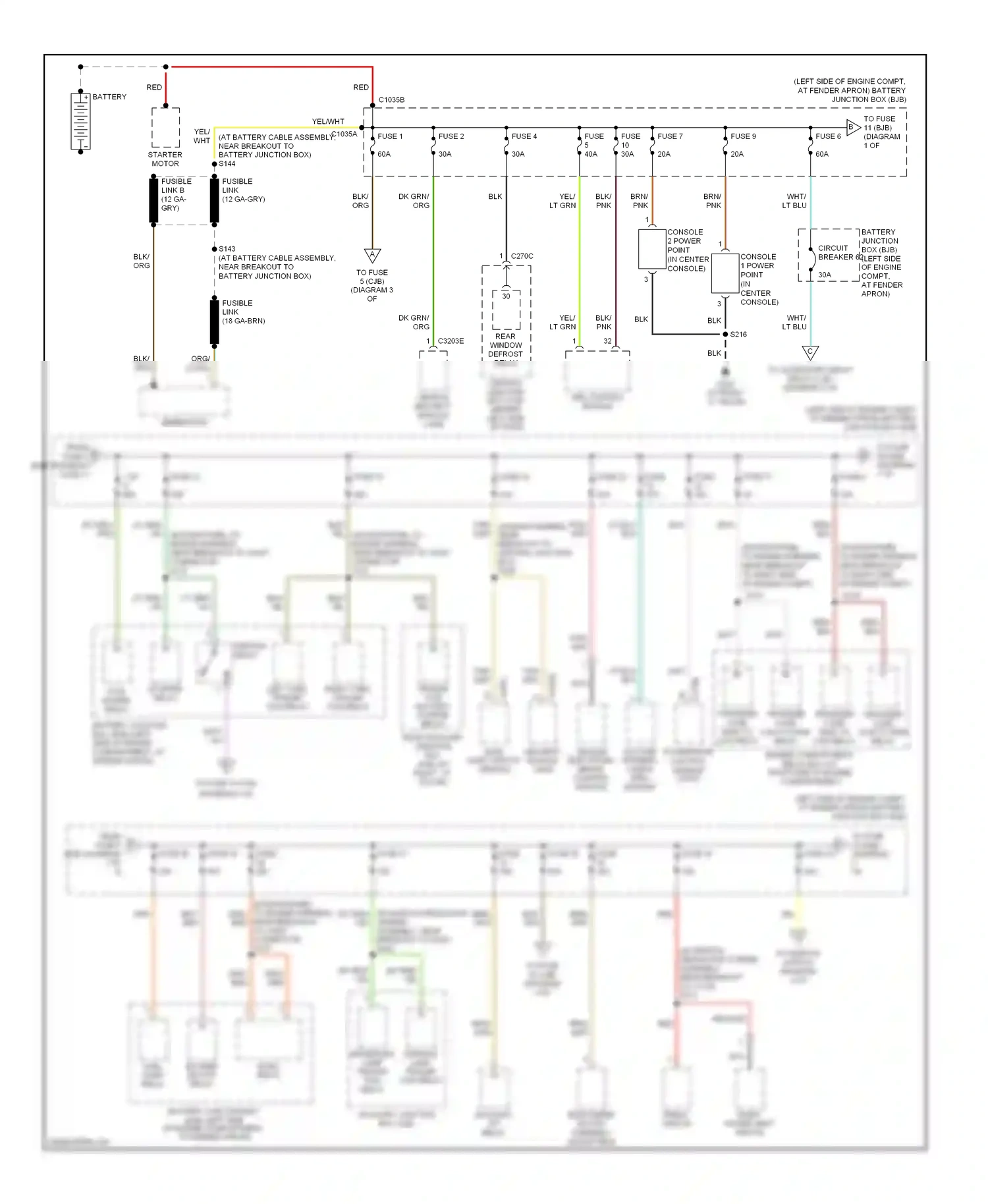Wiring diagram gry for Ford Explorer III (2001-2006) (13 of 31)