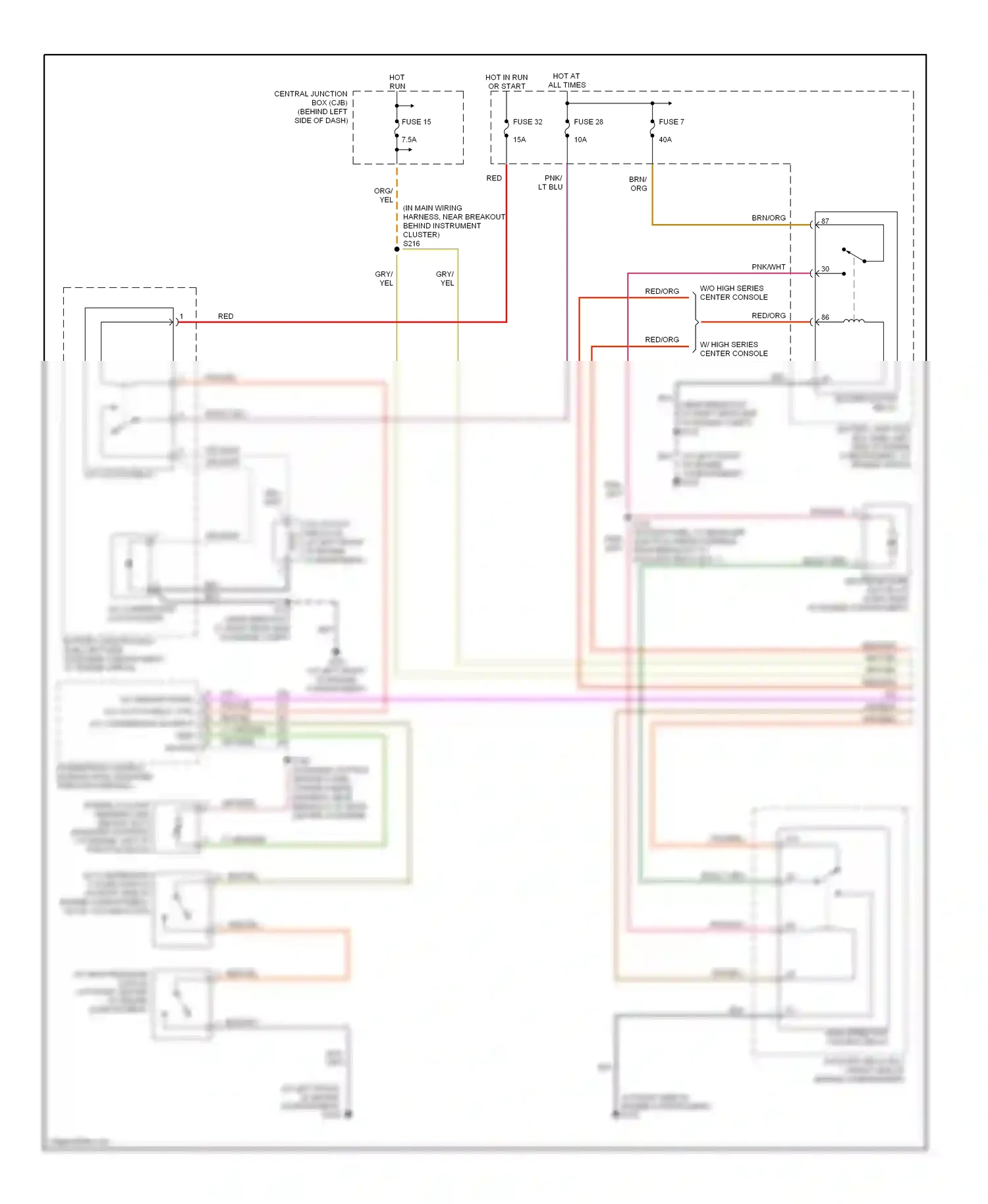 Wiring diagram gry/wht for Ford Explorer III (2001-2006) (14 of 16)