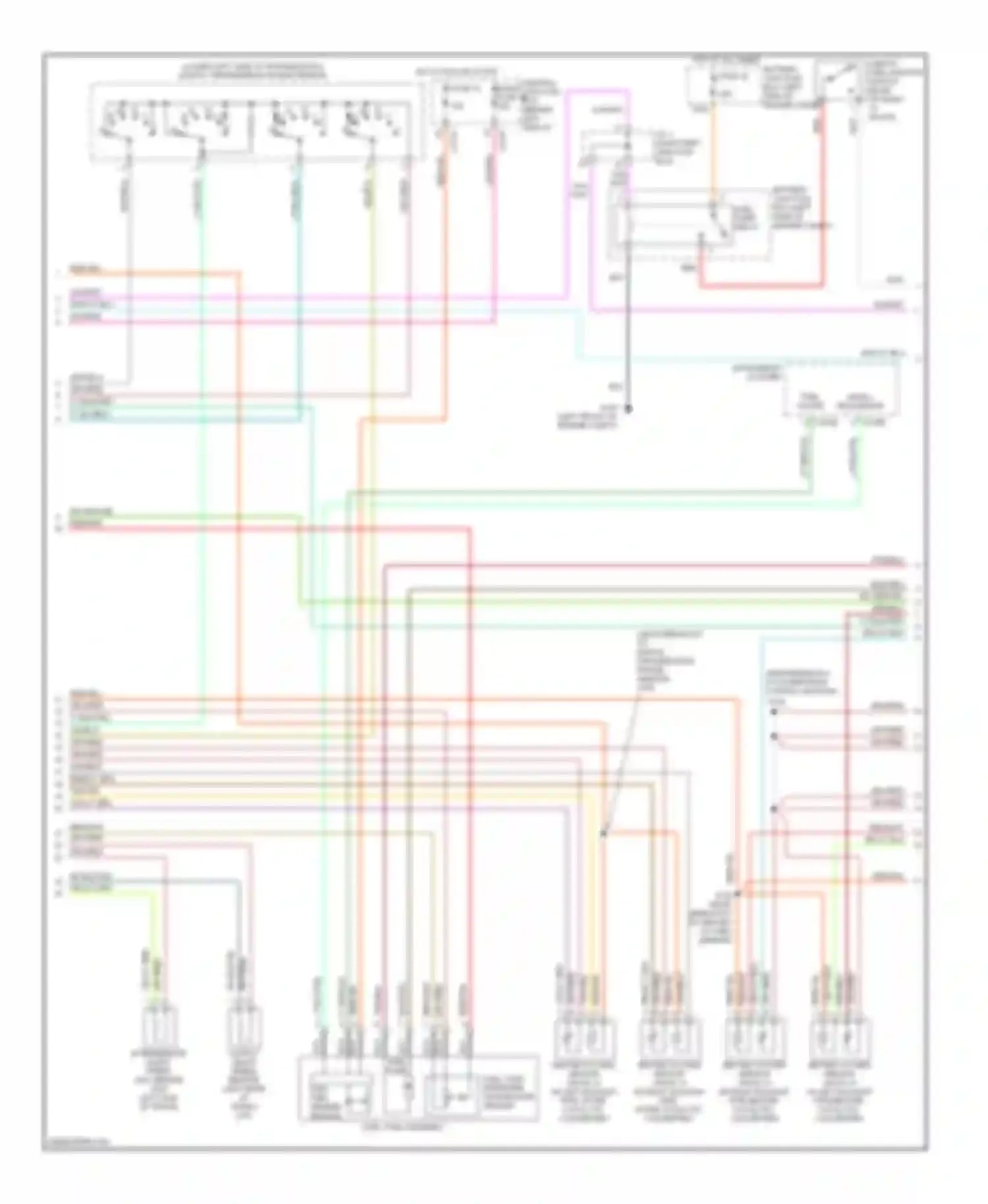 Wiring diagram heated oxygen sensor for Ford Explorer III (2001-2006) (2 of 2)