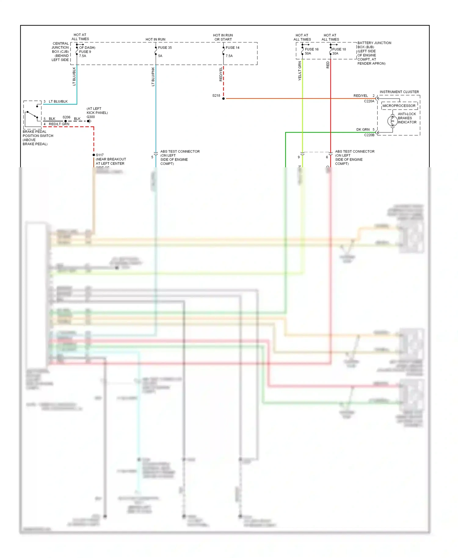 Wiring diagram lt blu/wht for Ford Explorer III (2001-2006) (12 of 17)