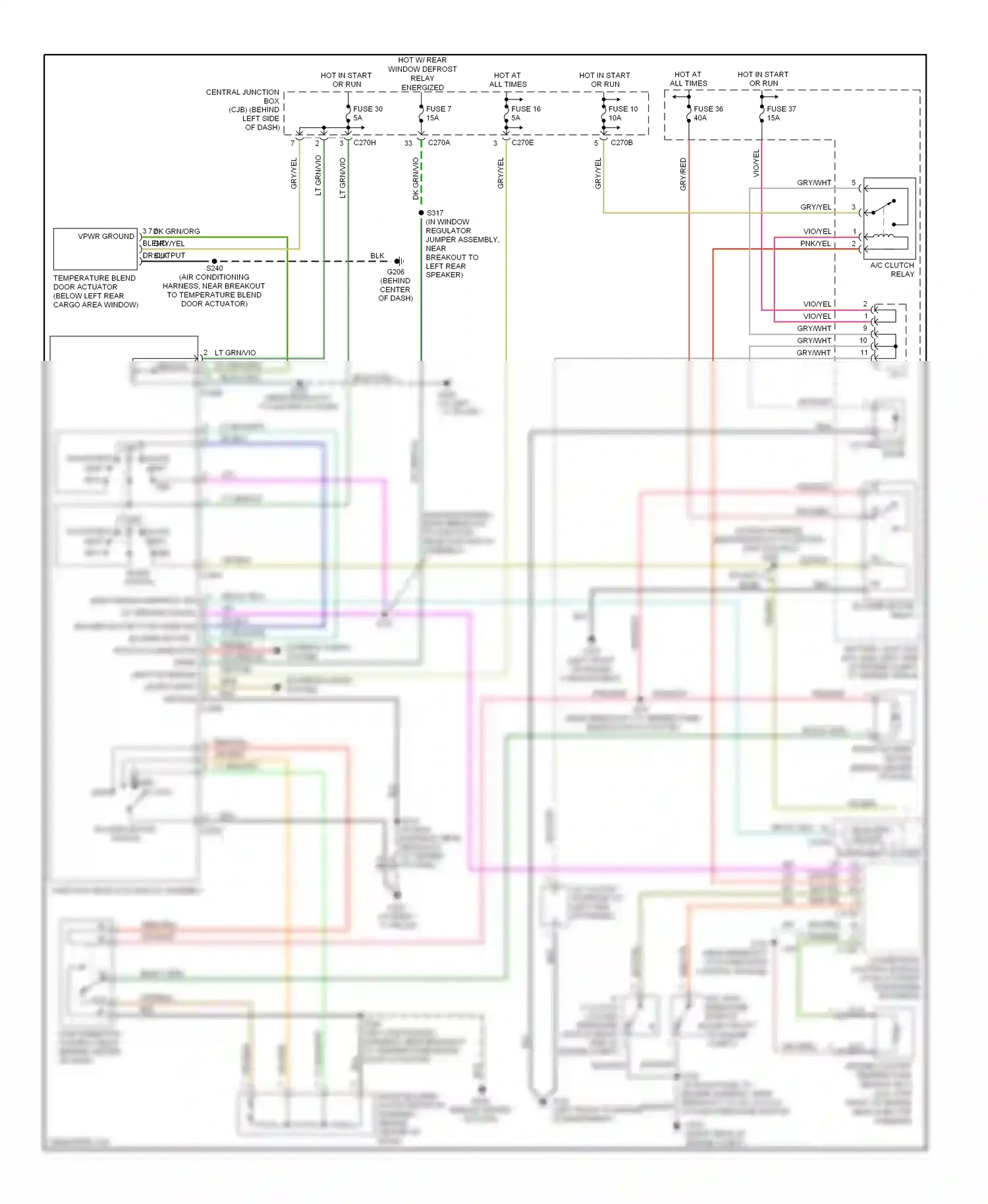 Ford Explorer III (2001-2006) micropro- cessor wiring diagram  (3 of 3)