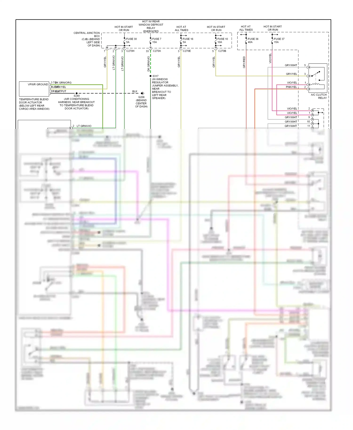 Ford Explorer III (2001-2006) micropro- cessor wiring diagram  (2 of 3)